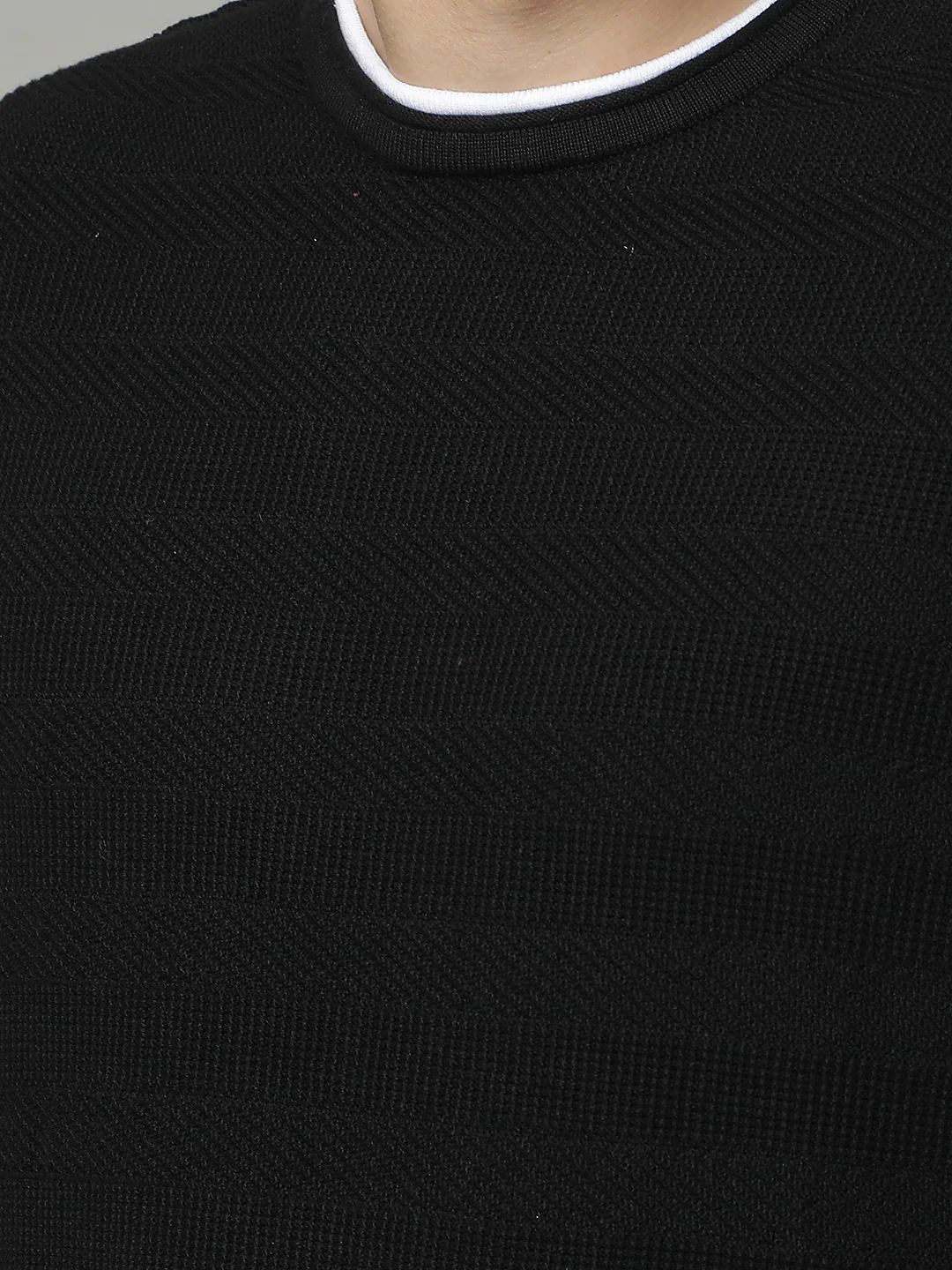 Sweater for Men | Winter Wear 100% COTTON Fabric Pull-On Closure Round Neck Regular Fit STRIPE Pattern - Image 8