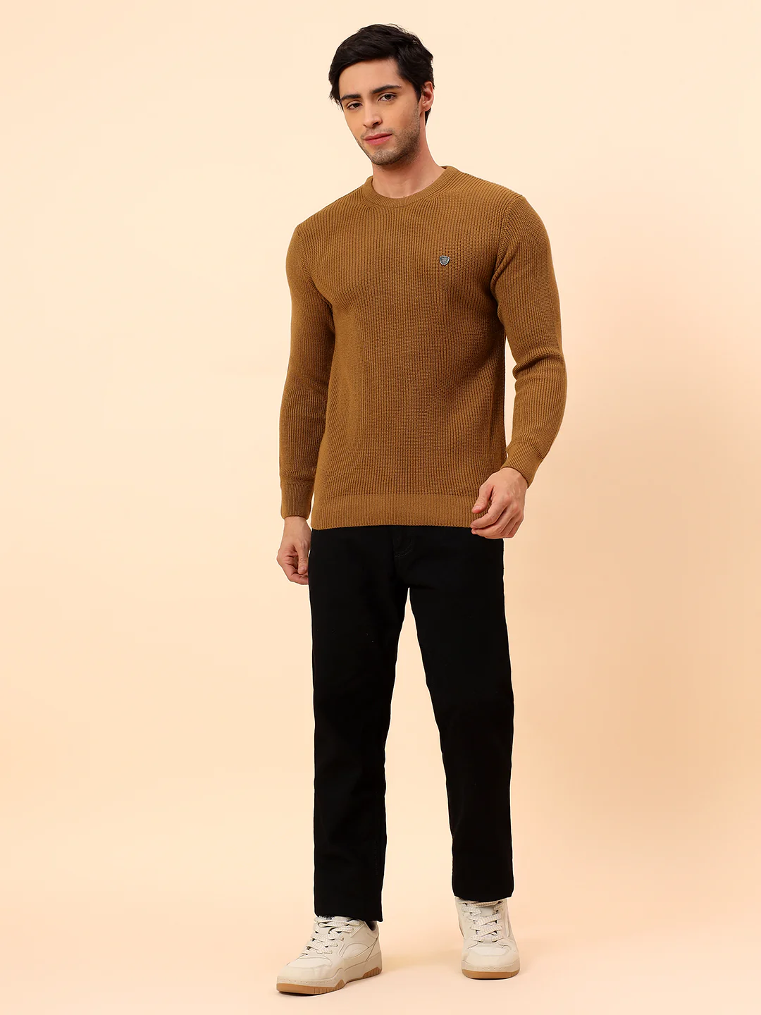 Sweater for Men | Winter Wear Acrylic Fabric Pull-On Closure Round Neck Regular Fit Self Design Pattern - Image 8
