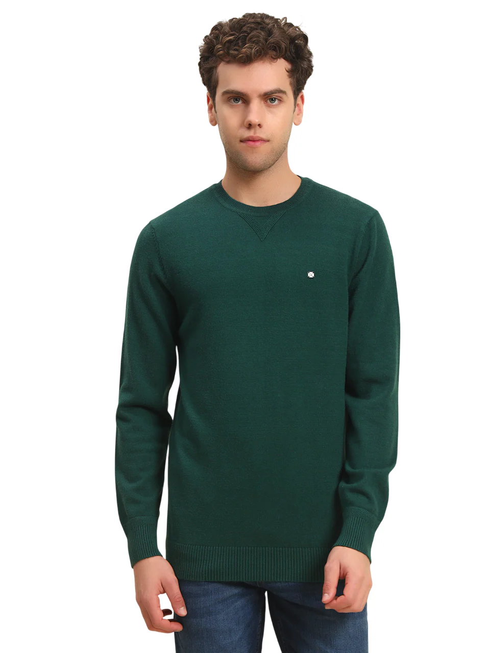 Sweater for Men | Winter Wear Acrylic Fabric Pull-On Closure Round Neck Regular Fit Solid Pattern - Image 2
