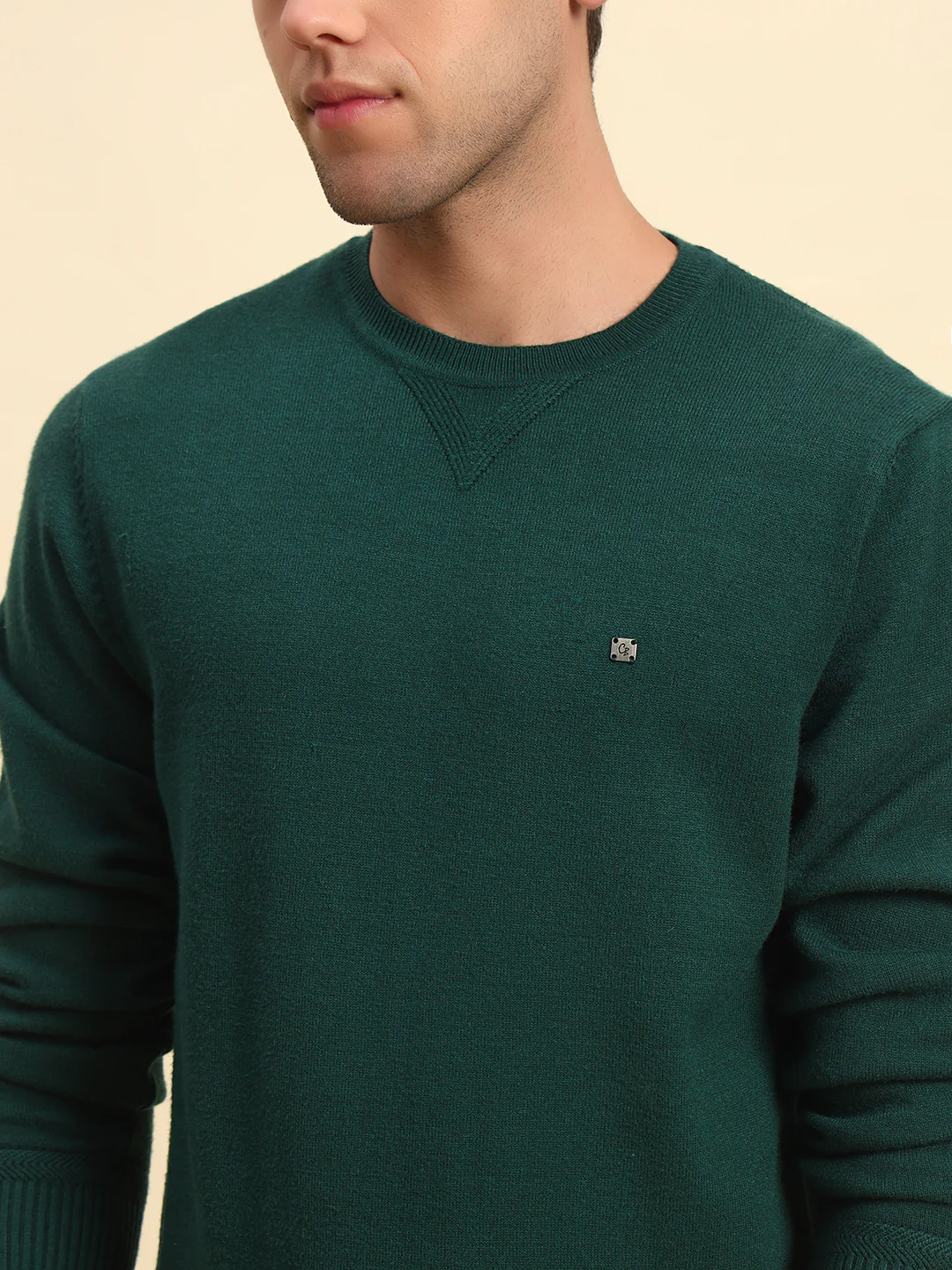 Sweater for Men | Winter Wear Acrylic Fabric Pull-On Closure Round Neck Regular Fit Solid Pattern - Image 7