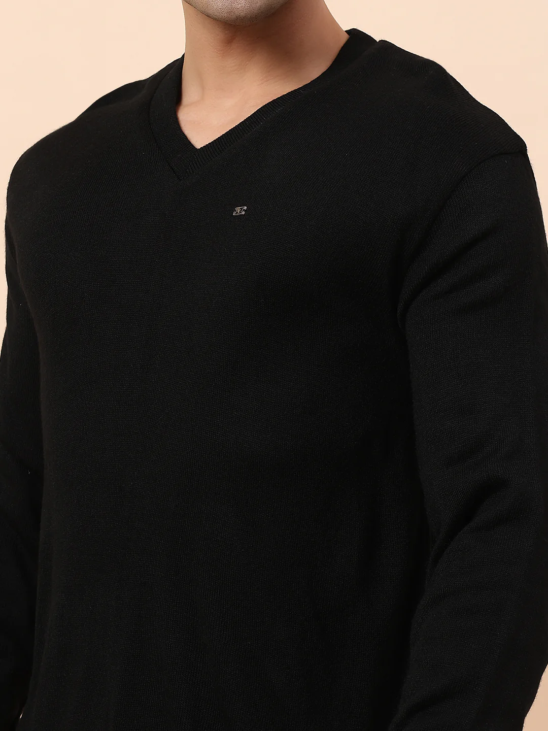 Sweater for Men | Winter Wear Acrylic Fabric Pull-On Closure V-Neck Regular Fit Solid Pattern - Image 7