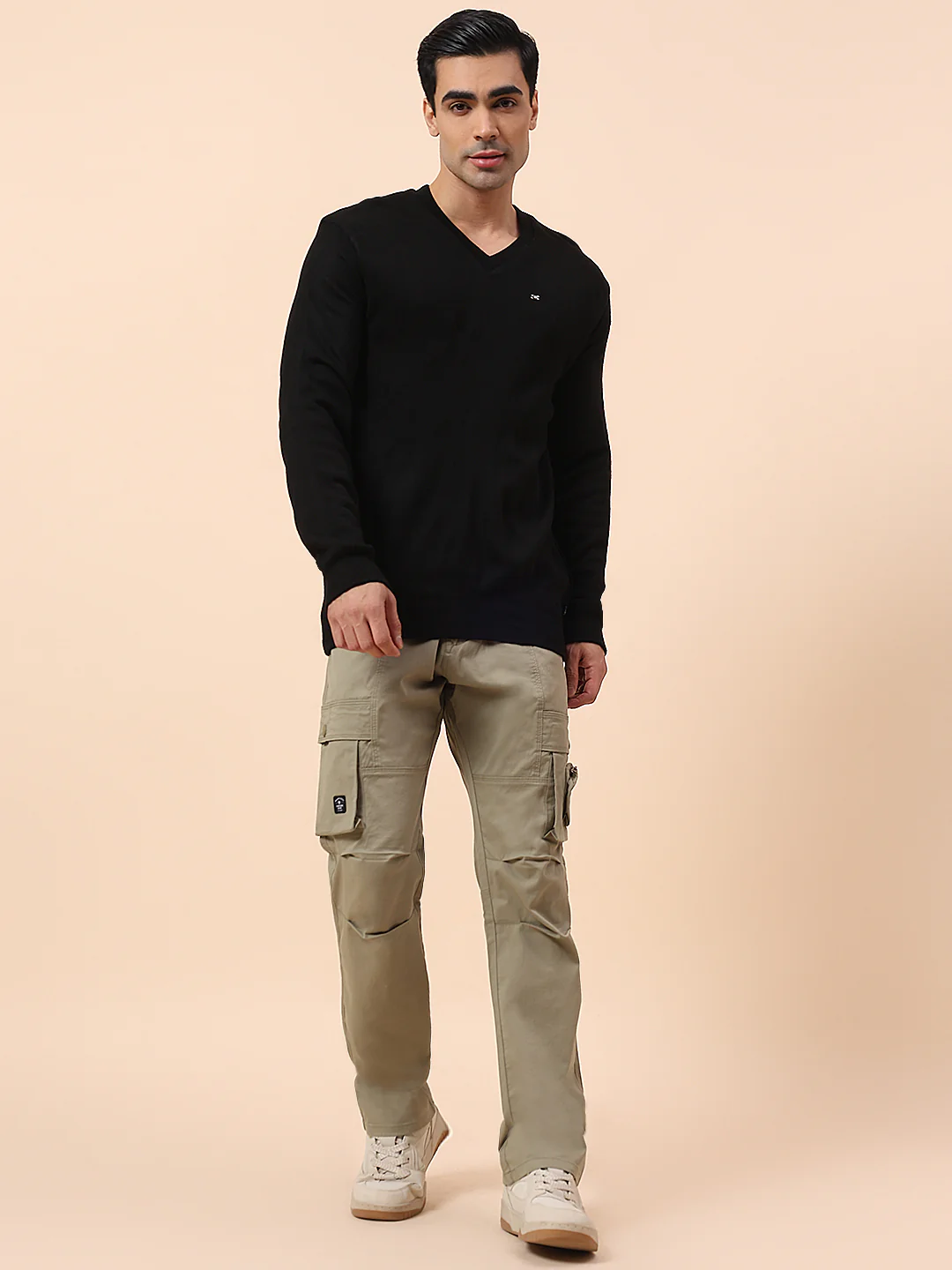 Sweater for Men | Winter Wear Acrylic Fabric Pull-On Closure V-Neck Regular Fit Solid Pattern - Image 8