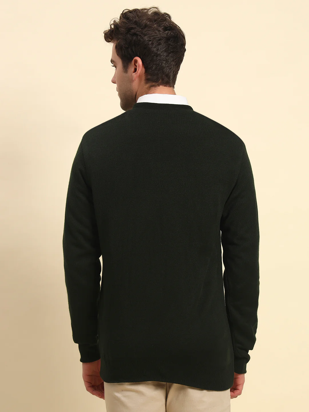 Sweater for Men | Winter Wear Acrylic Fabric Pull-On Closure V-Neck Regular Fit Solid Pattern - Image 6