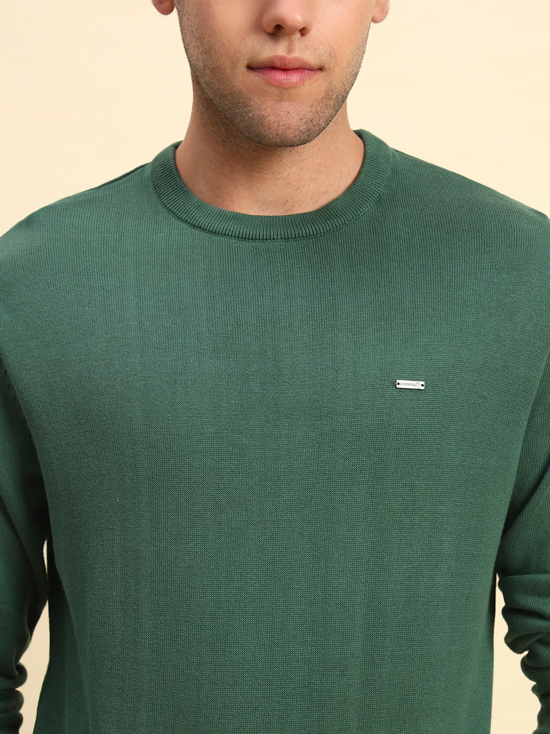 Sweater for Men | Winter Wear Cotton Fabric Pull-On Closure Round Neck Regular Fit Solid Pattern - Image 5