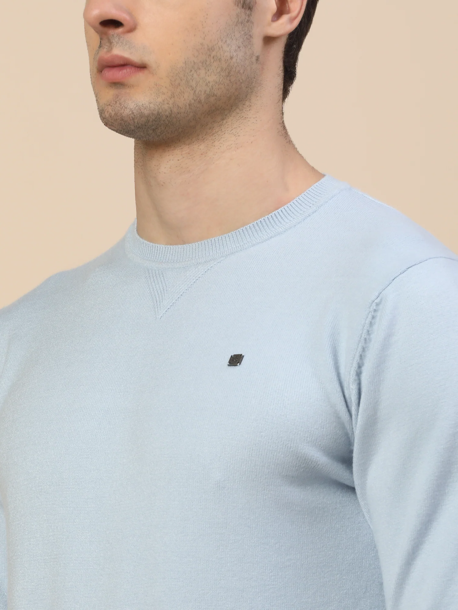 Sweater for Men | Winter Wear Fancy Fabric Pull-On Closure Round Neck Regular Fit Solid Pattern - Image 6