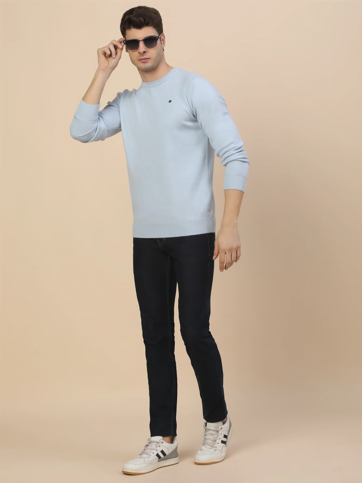 Sweater for Men | Winter Wear Fancy Fabric Pull-On Closure Round Neck Regular Fit Solid Pattern - Image 7
