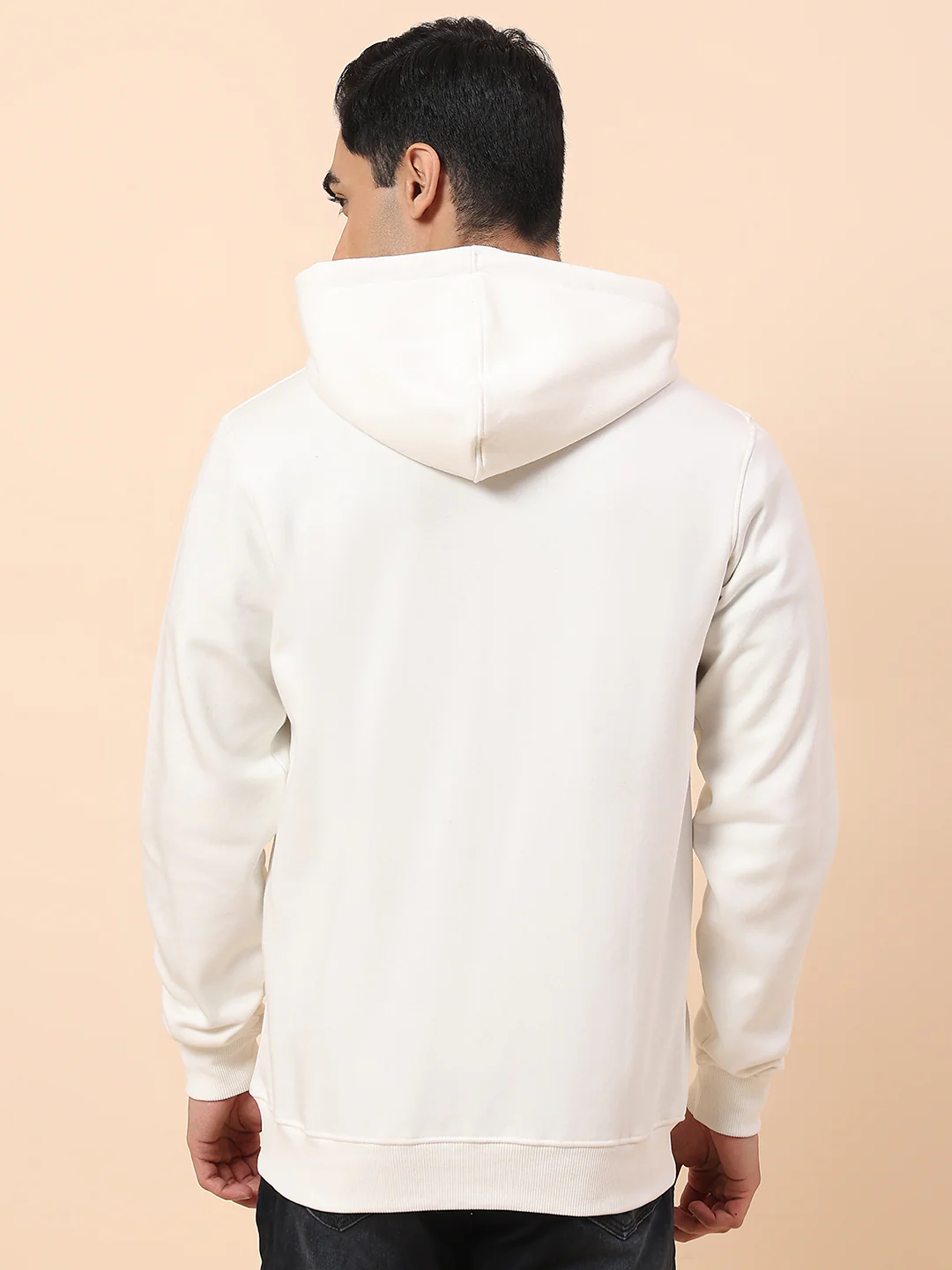 Sweatshirt for Men | Winter Wear Fleece Fabric Closure Hooded Neck Regular Fit Printed Pattern - Image 6