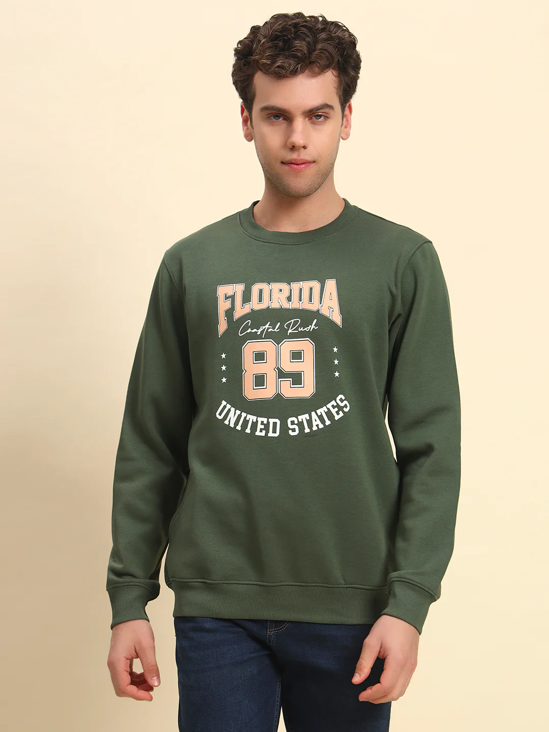 Sweater for Men | Winter Wear Fleece Fabric Pull-On Closure Round Neck Regular Fit Printed Pattern - Image 2