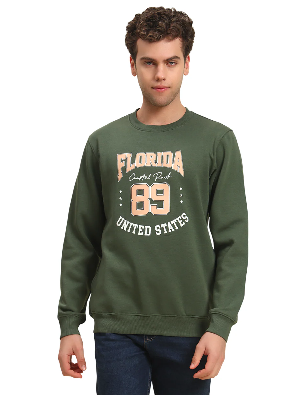 Sweater for Men | Winter Wear Fleece Fabric Pull-On Closure Round Neck Regular Fit Printed Pattern - Image 3