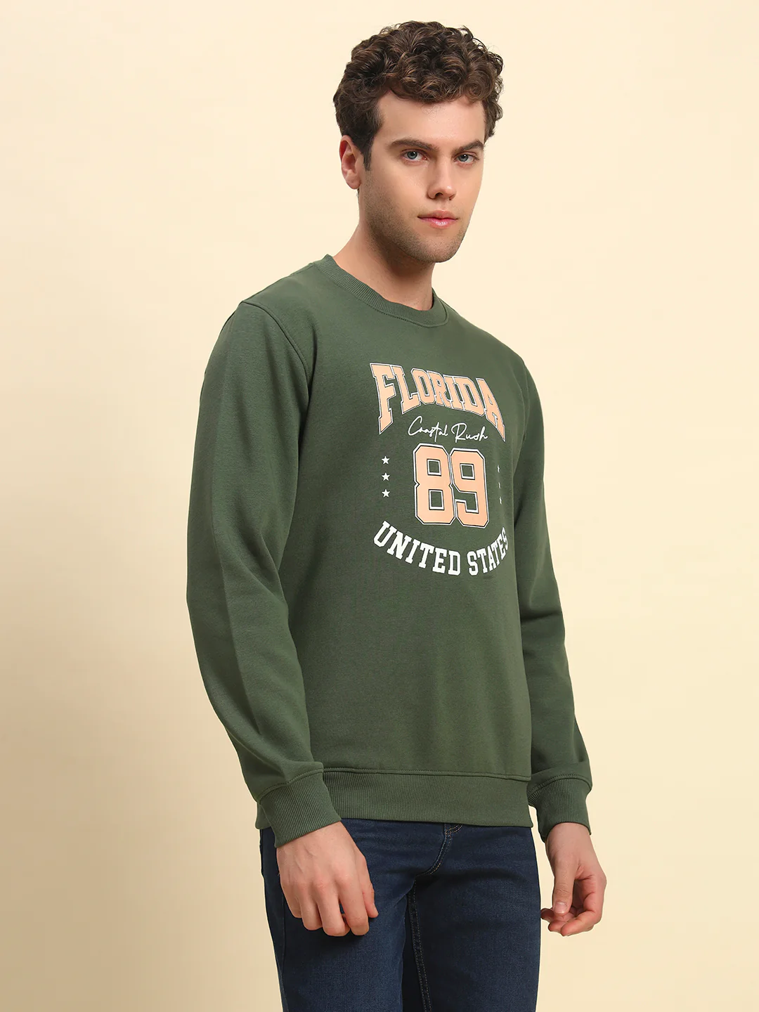 Sweater for Men | Winter Wear Fleece Fabric Pull-On Closure Round Neck Regular Fit Printed Pattern - Image 5