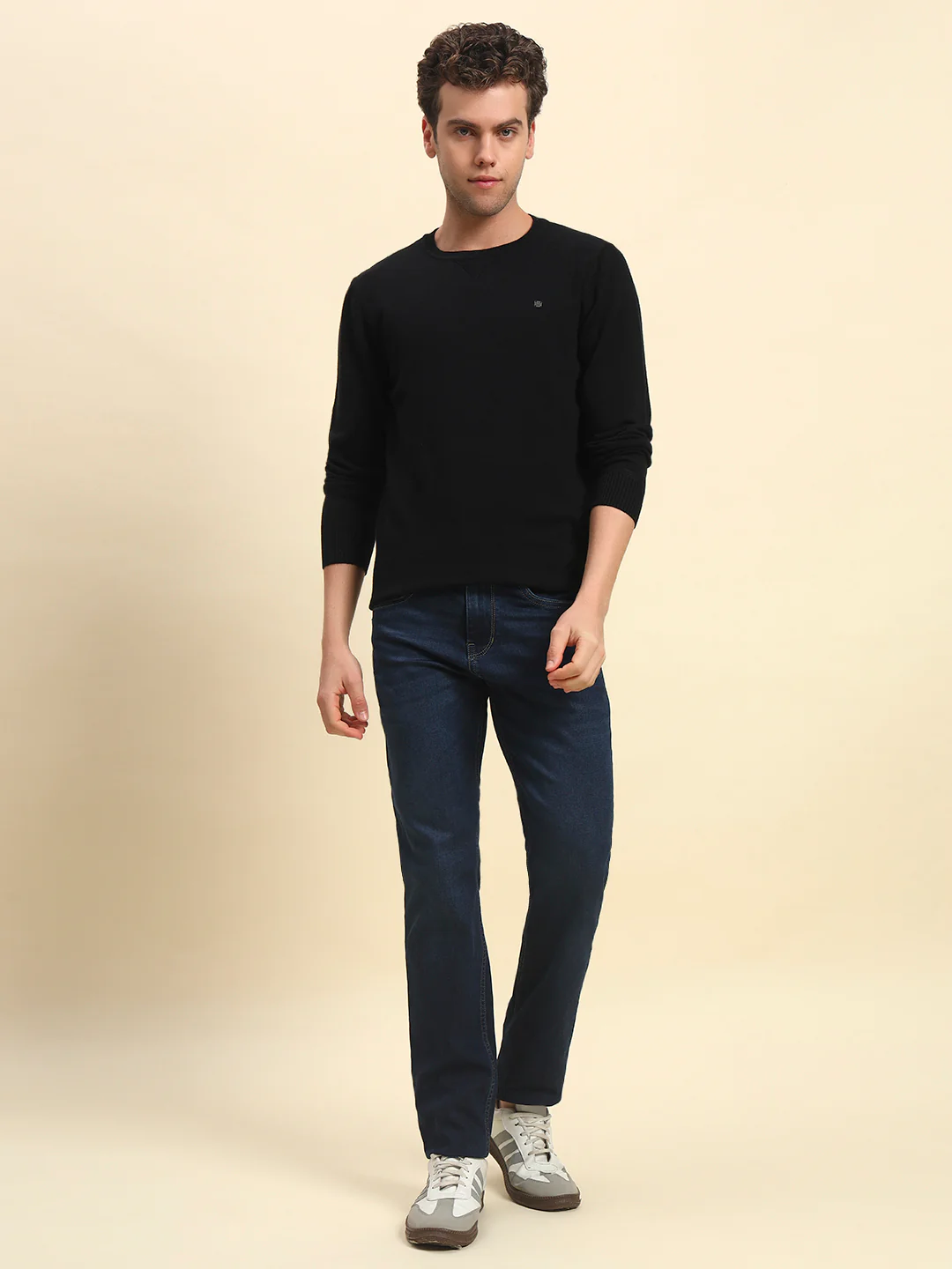 Sweater for Men | Winter Wear Fleece Fabric Pull-On Closure Round Neck Regular Fit Printed Pattern - Image 2