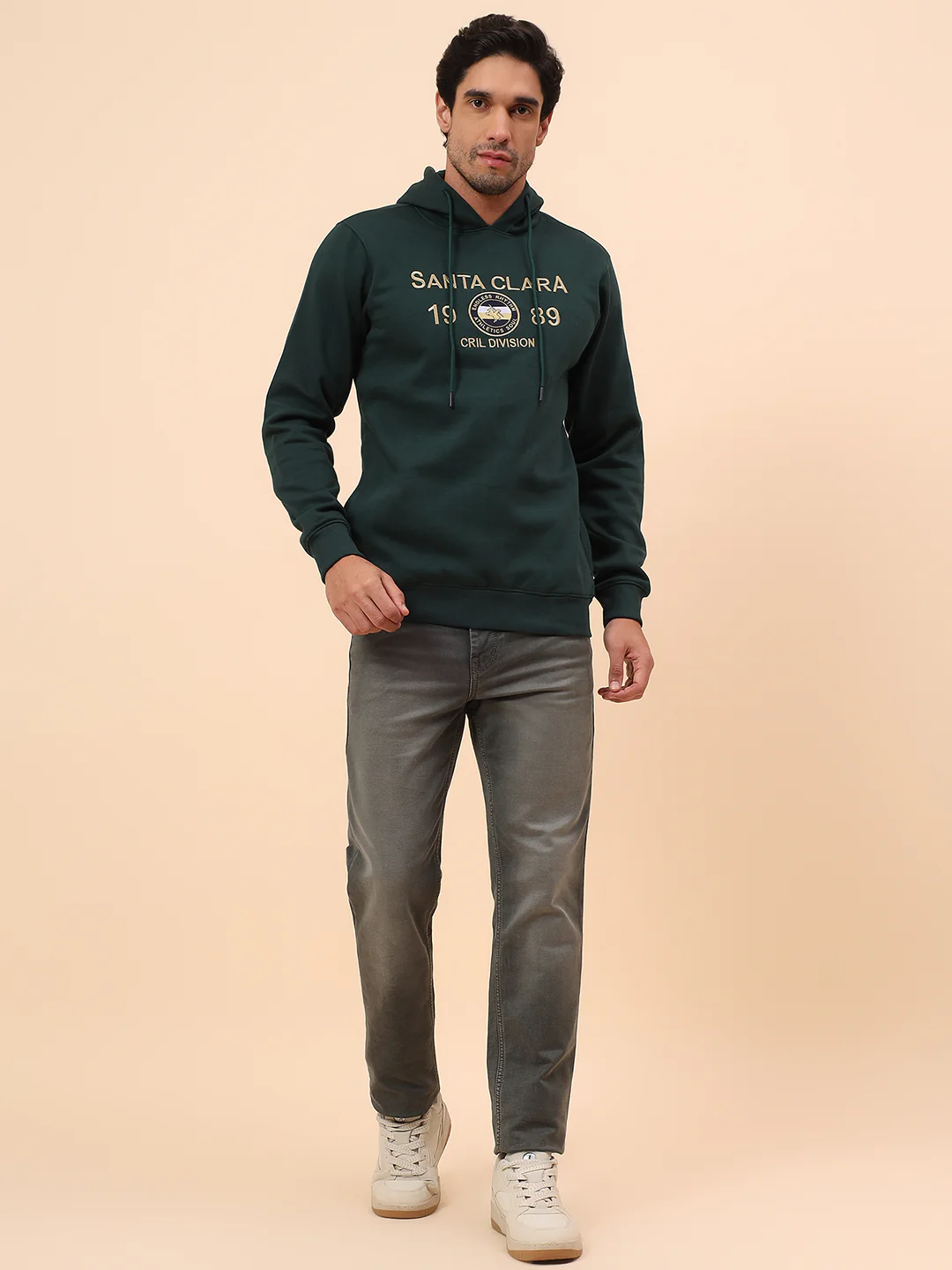 Sweatshirt for Men | Winter Wear Poly Cotton Fabric Pull-On Closure Hooded Neck Regular Fit Printed Pattern - Image 8