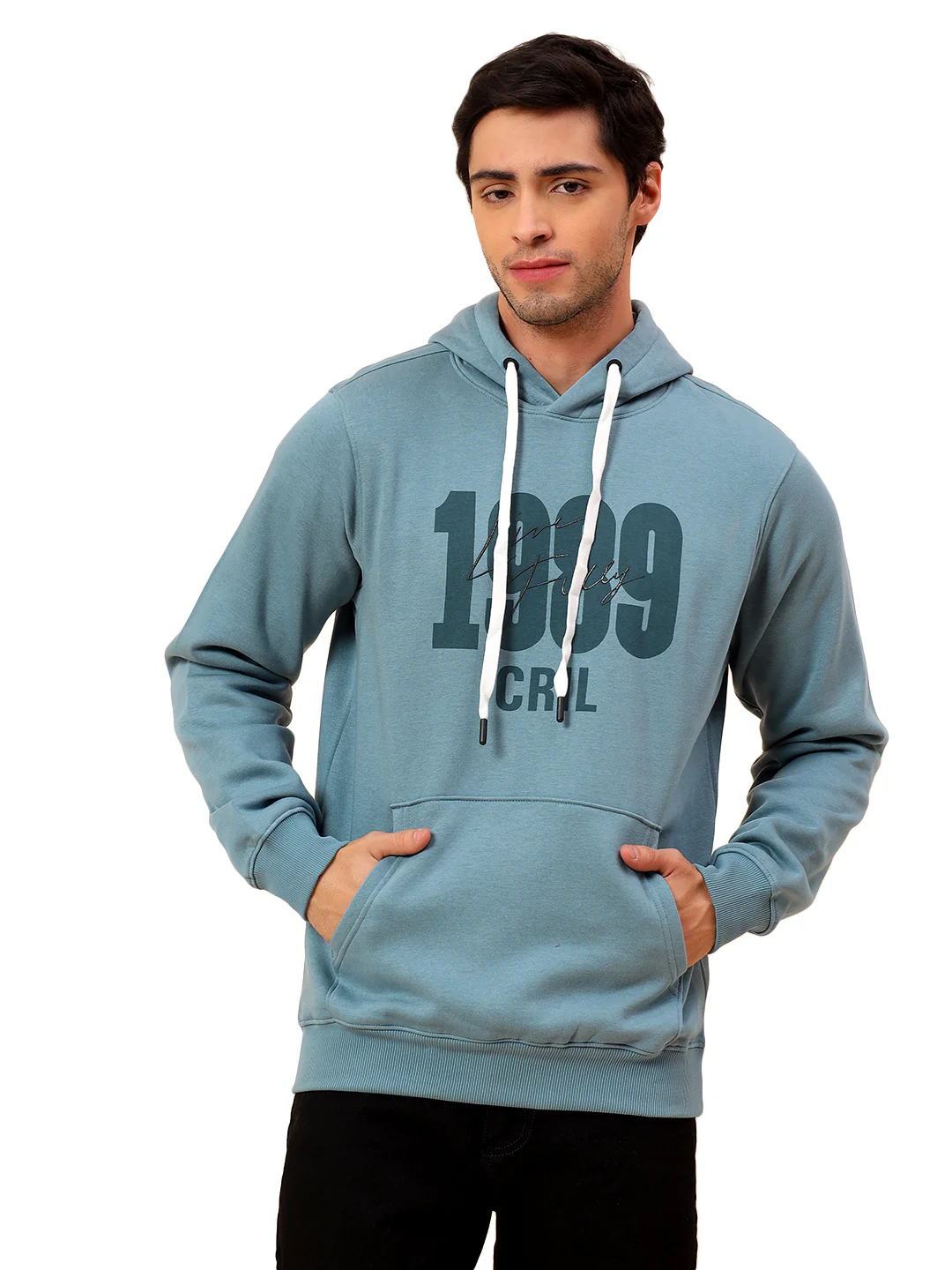Sweatshirt for Men | Winter Wear Poly Cotton Fabric Pull-On Closure Hooded Neck Regular Fit Printed Pattern - Image 9