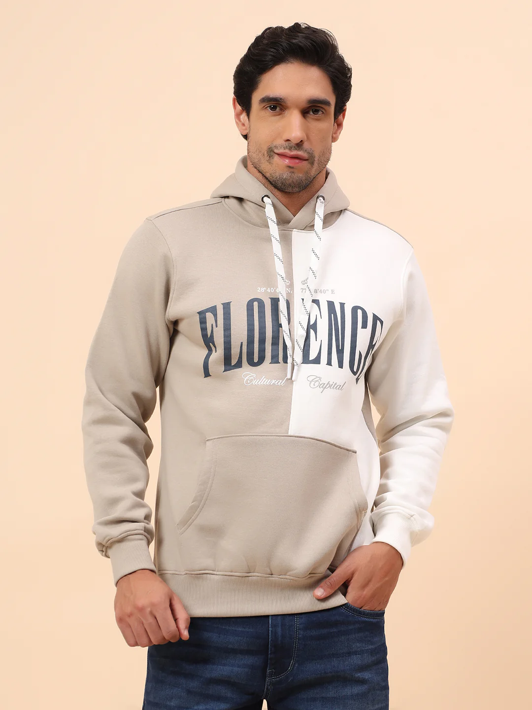 Sweatshirt for Men | Winter Wear Poly Cotton Fabric Pull-On Closure Hooded Neck Regular Fit Printed Pattern - Image 3
