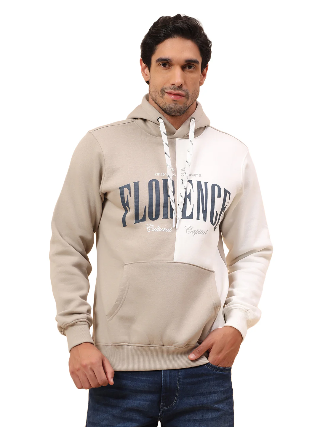 Sweatshirt for Men | Winter Wear Poly Cotton Fabric Pull-On Closure Hooded Neck Regular Fit Printed Pattern - Image 9