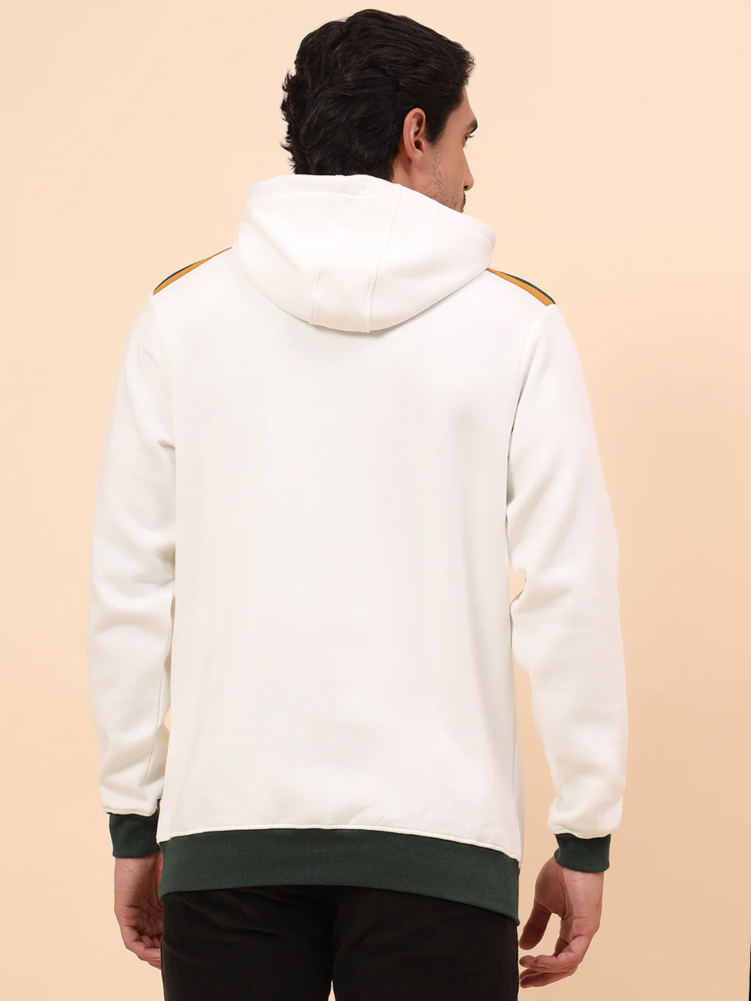 Sweatshirt for Men | Winter Wear Poly Cotton Fabric Pull-On Closure Hooded Neck Regular Fit Solid Pattern - Image 6
