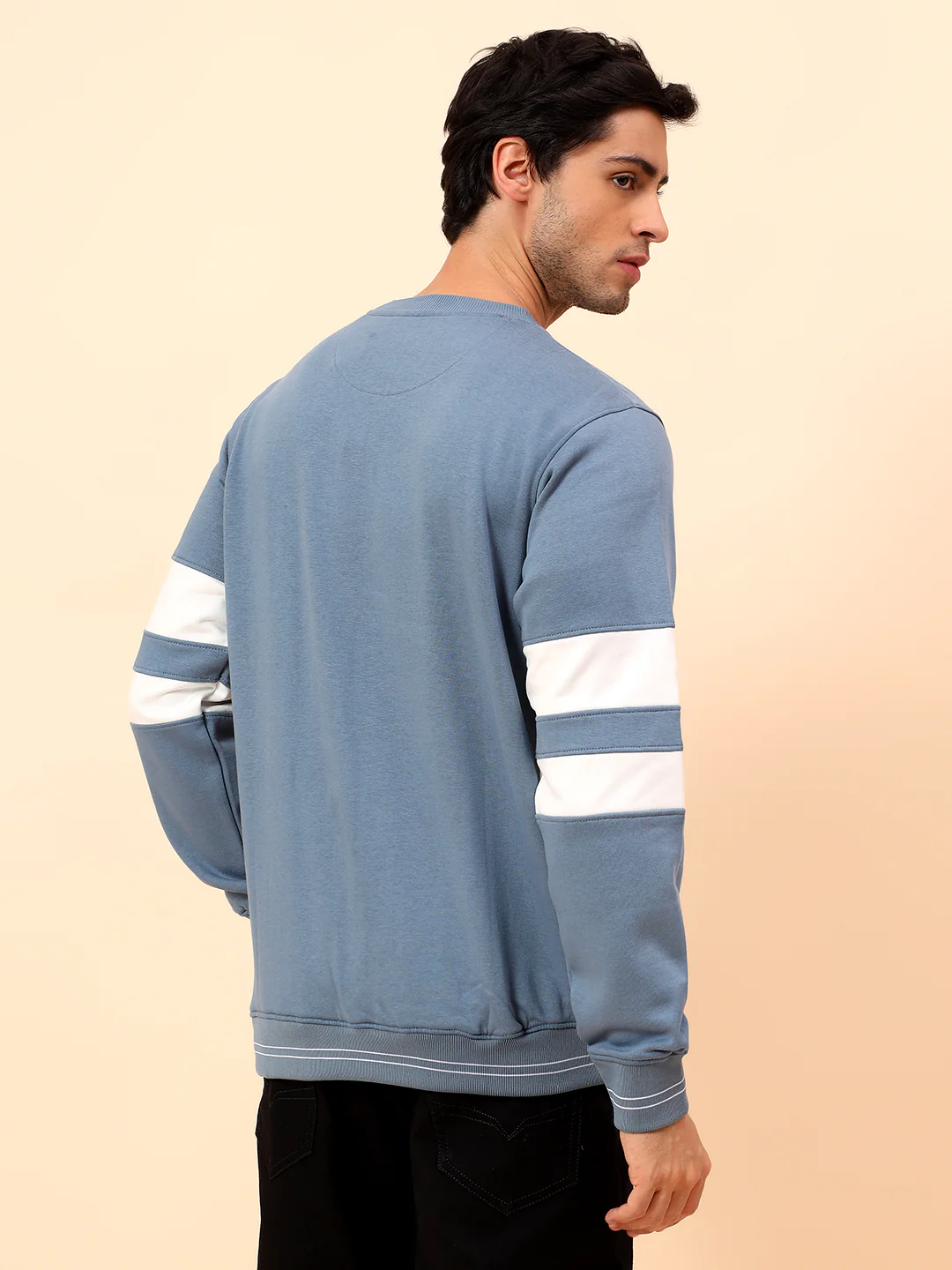Sweatshirt for Men | Winter Wear Poly Cotton Fabric Pull-On Closure Round Neck Regular Fit Printed Pattern - Image 6