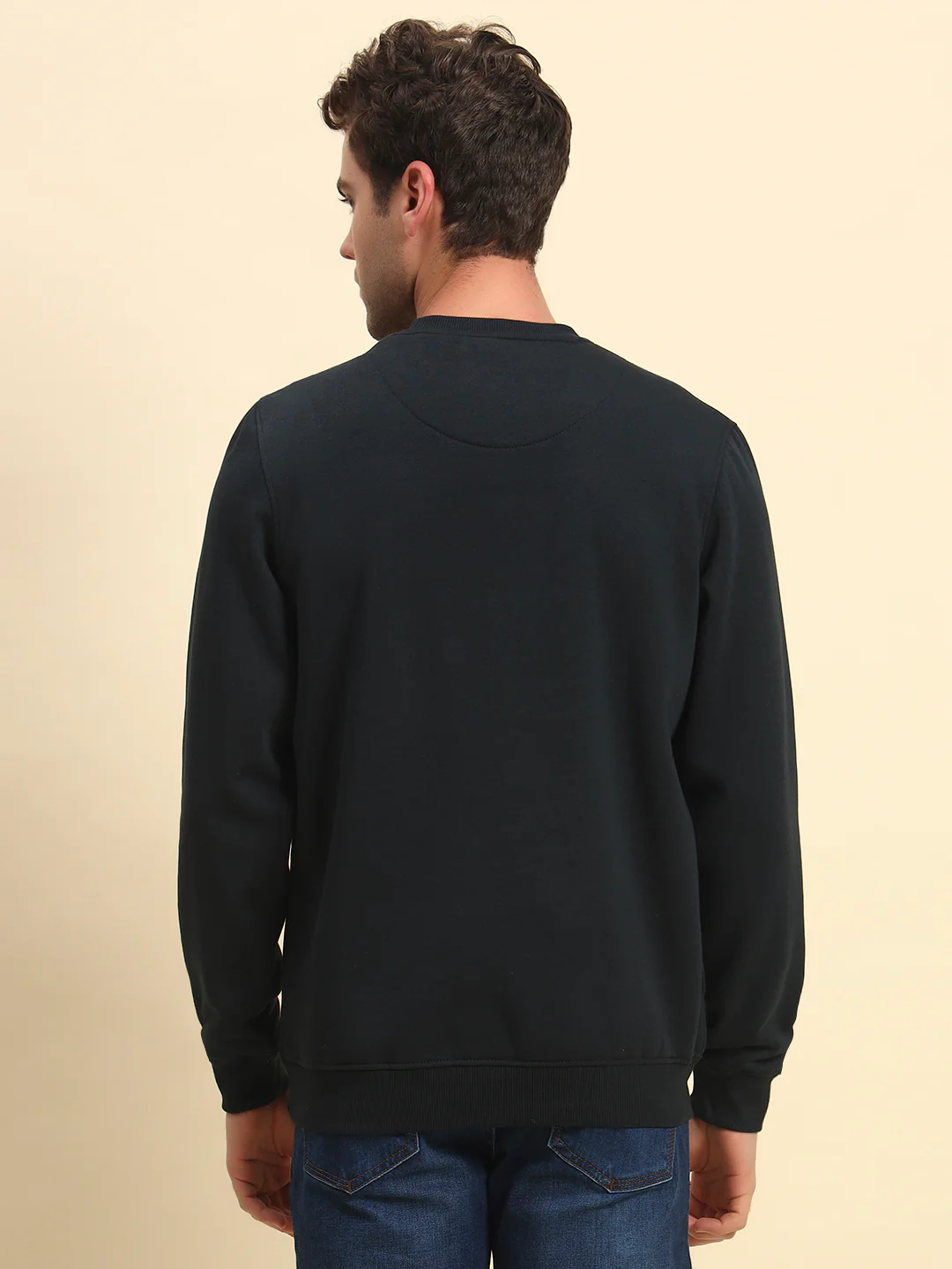Sweatshirt for Men | Winter Wear Poly Cotton Fabric Pull-On Closure Round Neck Regular Fit Printed Pattern - Image 7