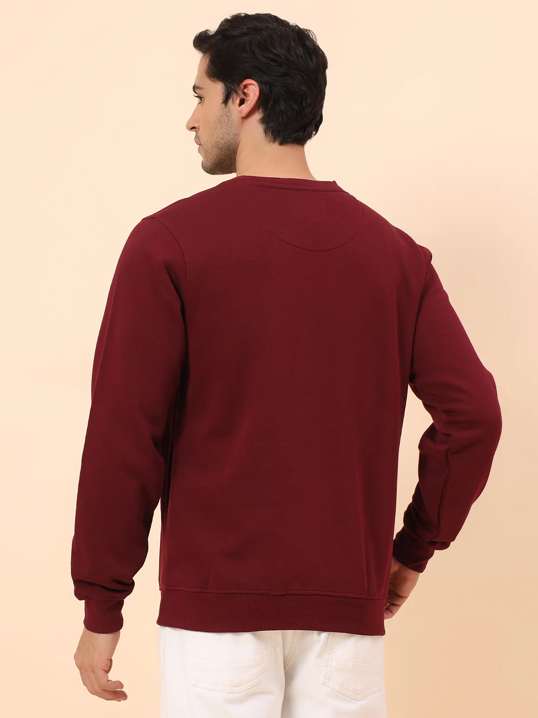 Sweatshirt for Men | Winter Wear Poly Cotton Fabric Pull-On Closure Round Neck Regular Fit Printed Pattern - Image 6