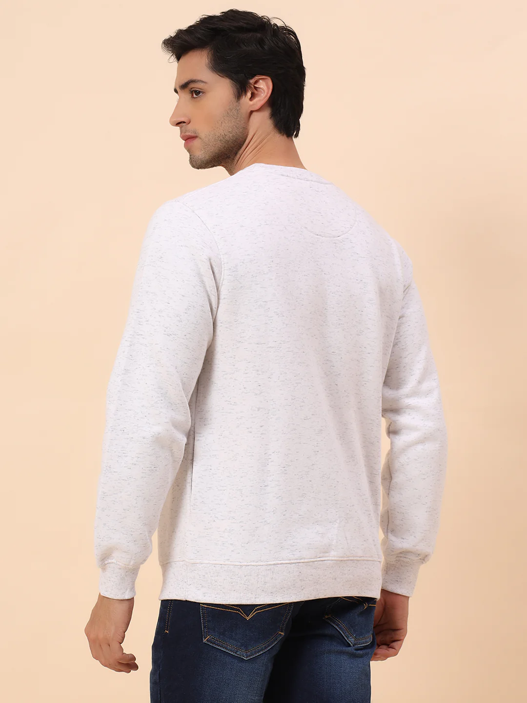Sweatshirt for Men | Winter Wear Poly Cotton Fabric Pull-On Closure Round Neck Regular Fit Printed Pattern - Image 6
