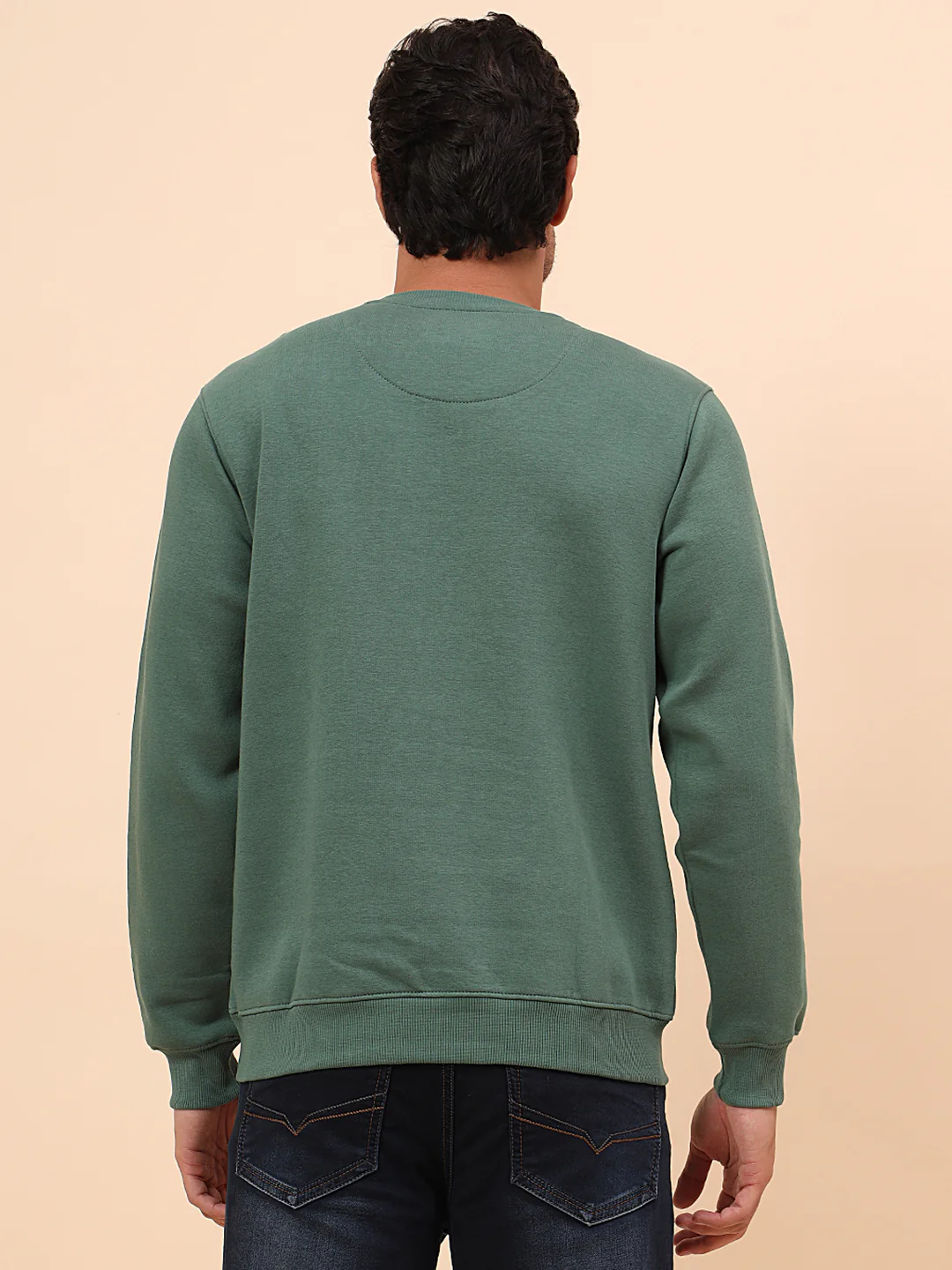 Sweatshirt for Men | Winter Wear Poly Cotton Fabric Pull-On Closure Round Neck Regular Fit Printed Pattern - Image 6