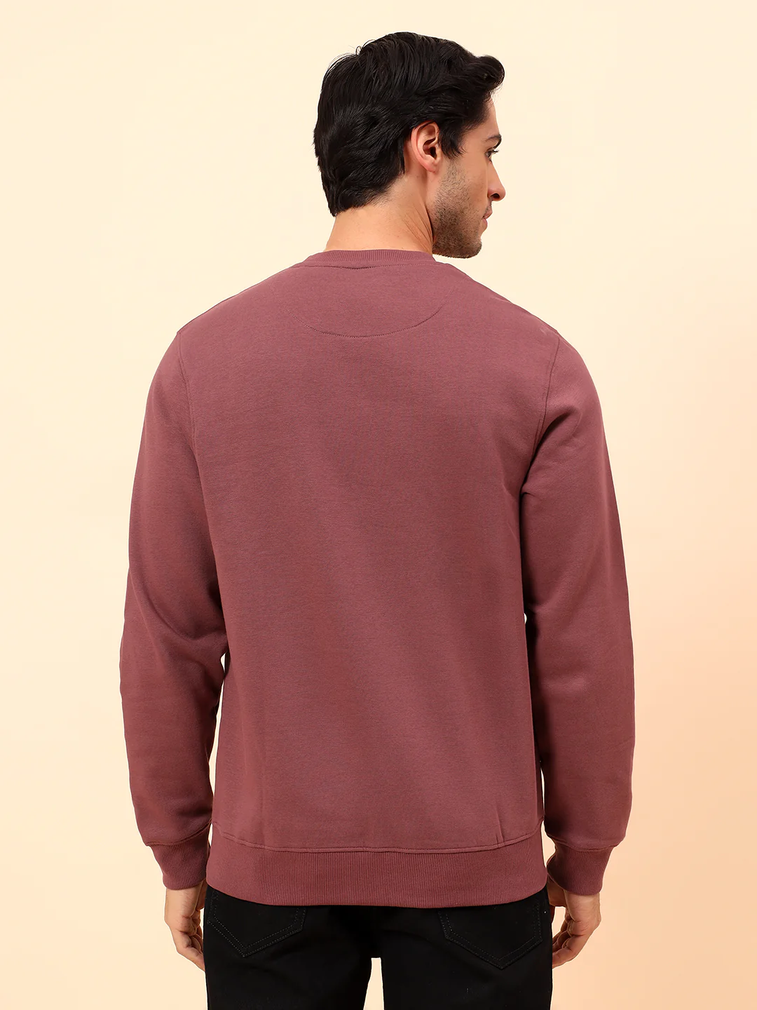 Sweatshirt for Men | Winter Wear Poly Cotton Fabric Pull-On Closure Round Neck Regular Fit Printed Pattern - Image 6