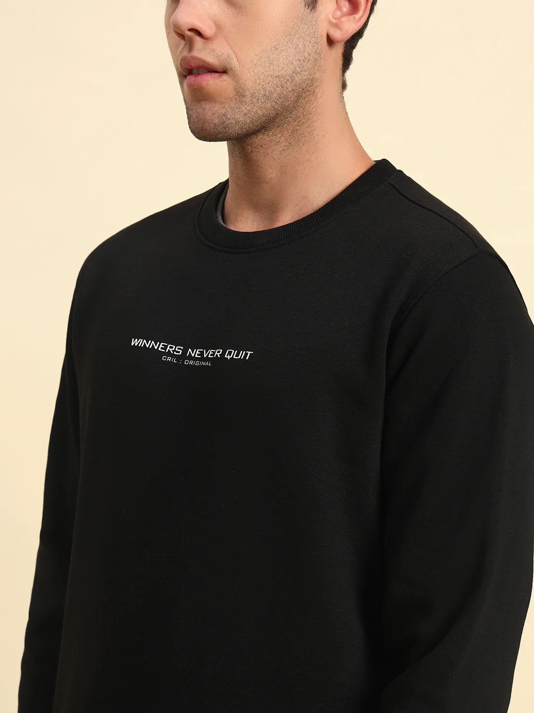 Sweatshirt for Men | Winter Wear Poly Cotton Fabric Pull-On Closure Round Neck Regular Fit Printed Pattern - Image 5