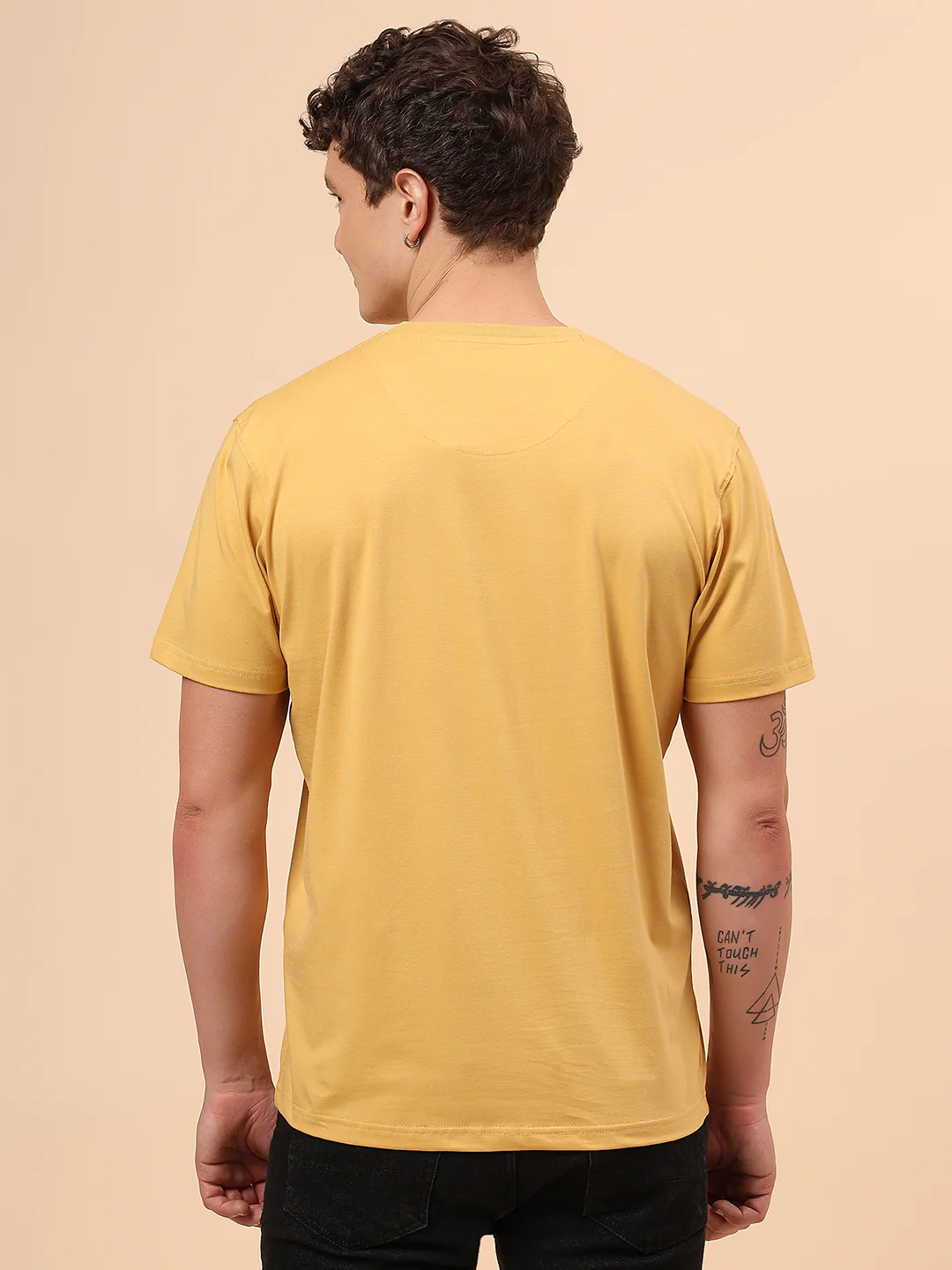 T-Shirt for Men | Breathable & Soft with Color Fastness Regular Fit Round Neck Cotton Blend Fabric Printed Pattern - Image 6