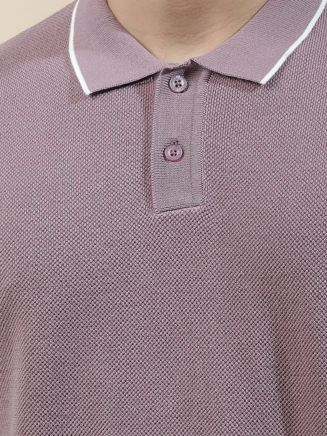 T-Shirt for Men | Breathable & Soft with Color Fastness Regular Fit Polo Neck Cotton Blend Fabric Solid Pattern - Image 8