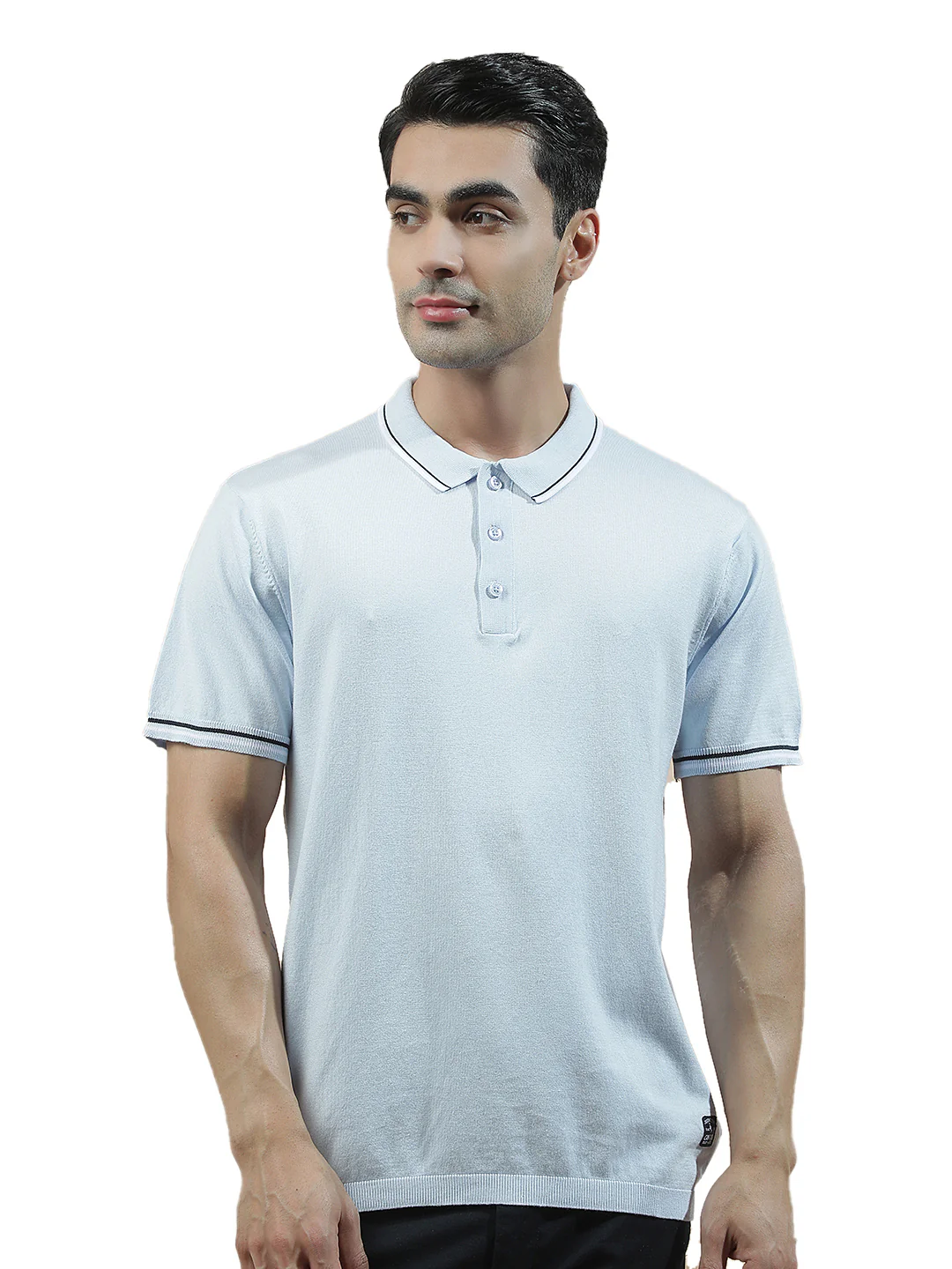 T-Shirt for Men | Breathable & Soft with Color Fastness Regular Fit Polo Neck Cotton Blend Fabric Solid Pattern - Image 9