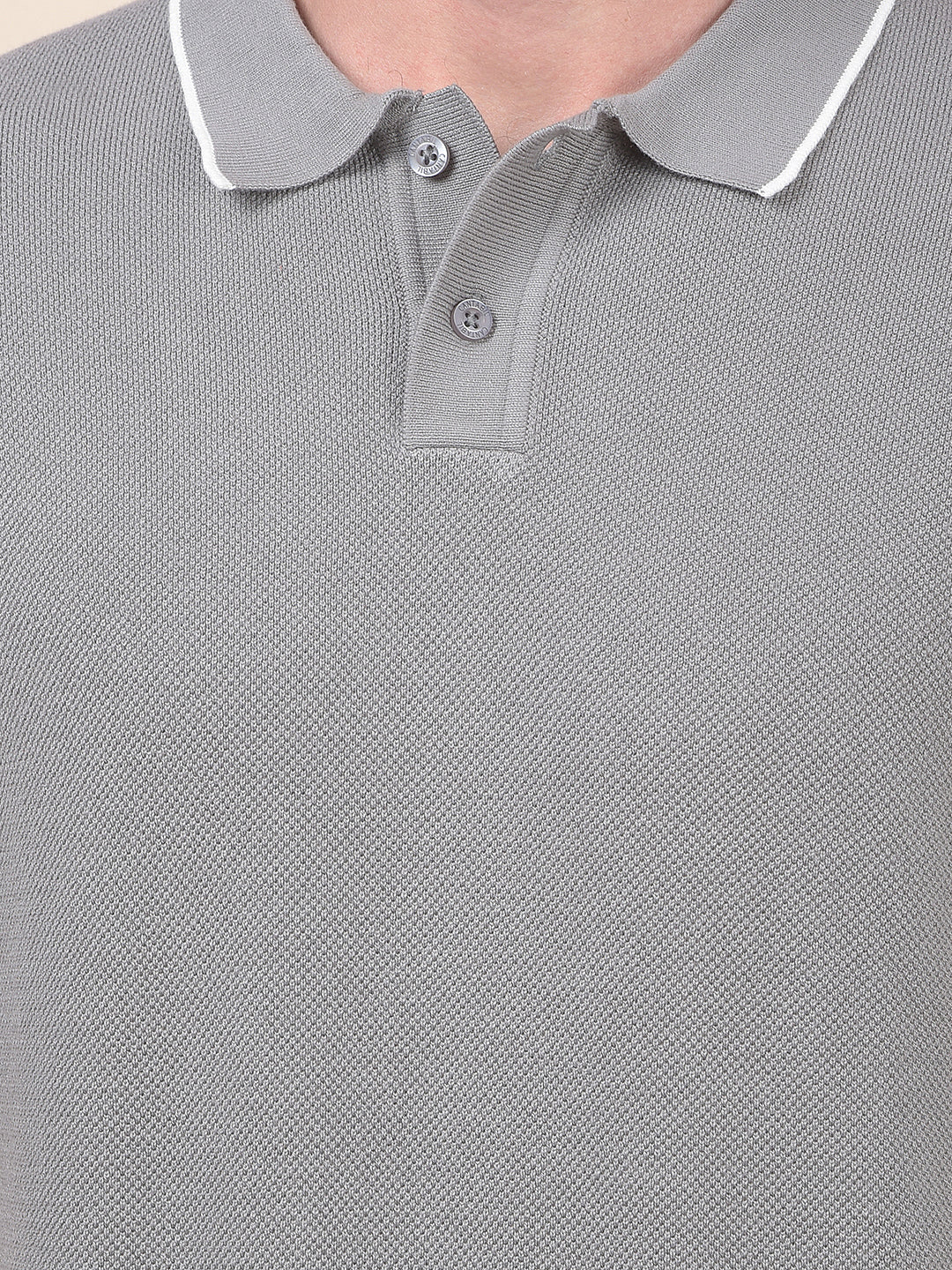 T-Shirt for Men | Breathable & Soft with Color Fastness Regular Fit Polo Neck Poly Cotton Fabric Cotton Blend Pattern - Image 6