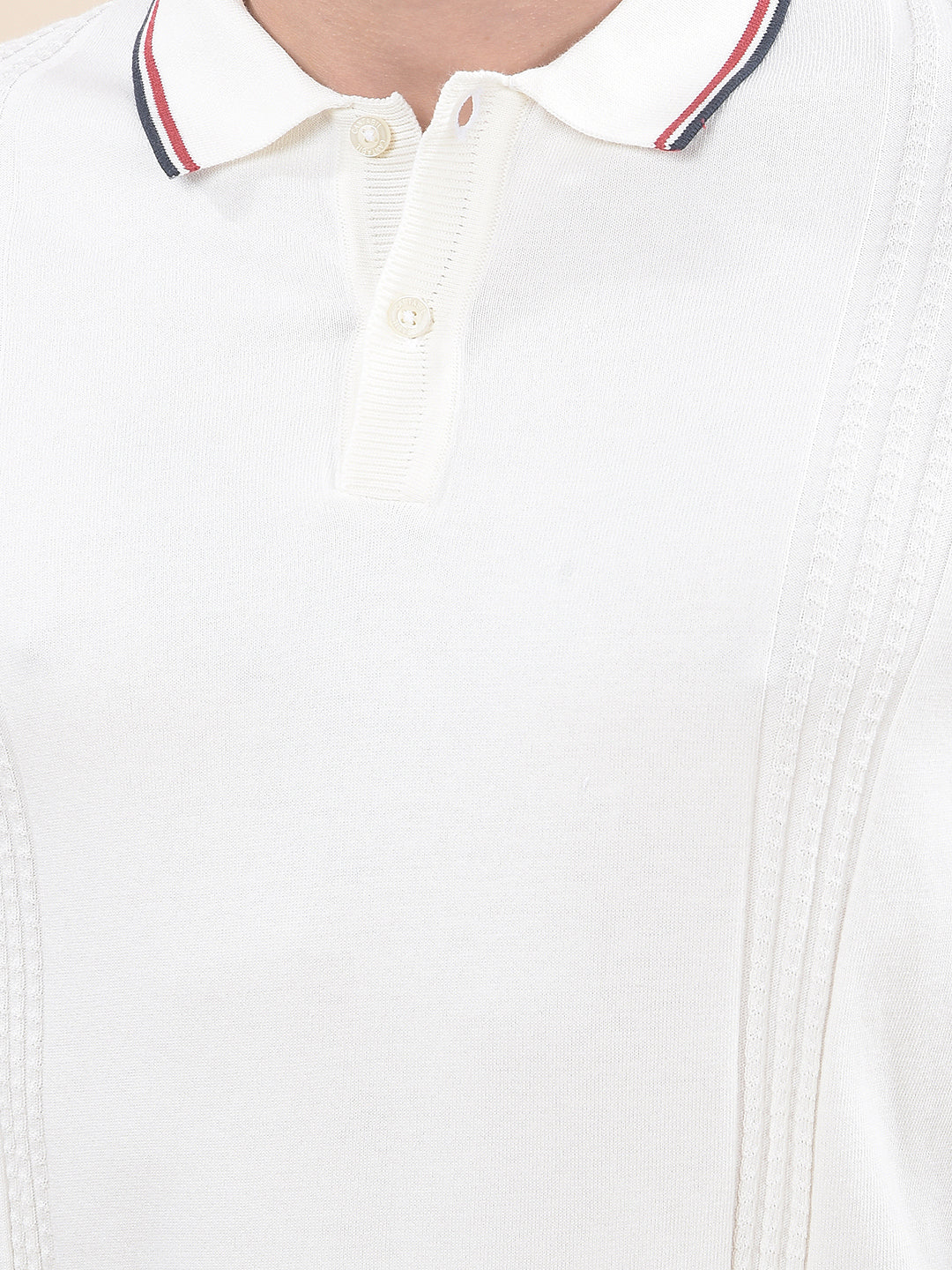 T-Shirt for Men | Breathable & Soft with Color Fastness Regular Fit Polo Neck Poly Cotton Fabric Cotton Blend Pattern - Image 7
