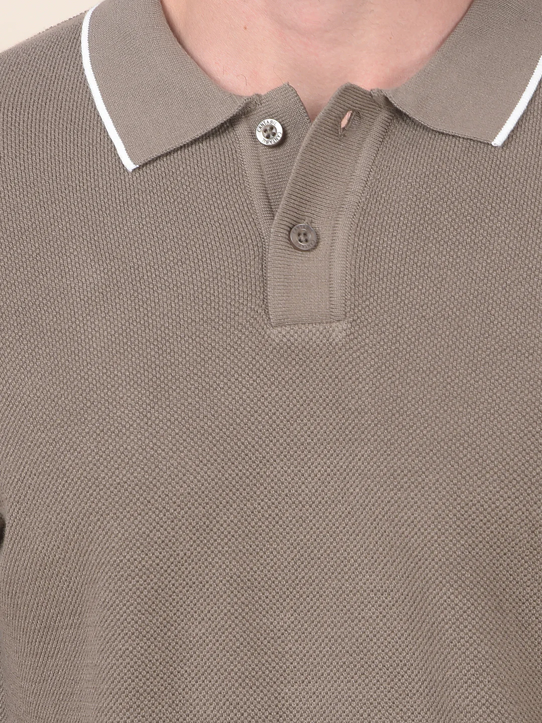 T-Shirt for Men | Breathable & Soft with Color Fastness Regular Fit Polo Neck Poly Cotton Fabric Cotton Blend Pattern - Image 6