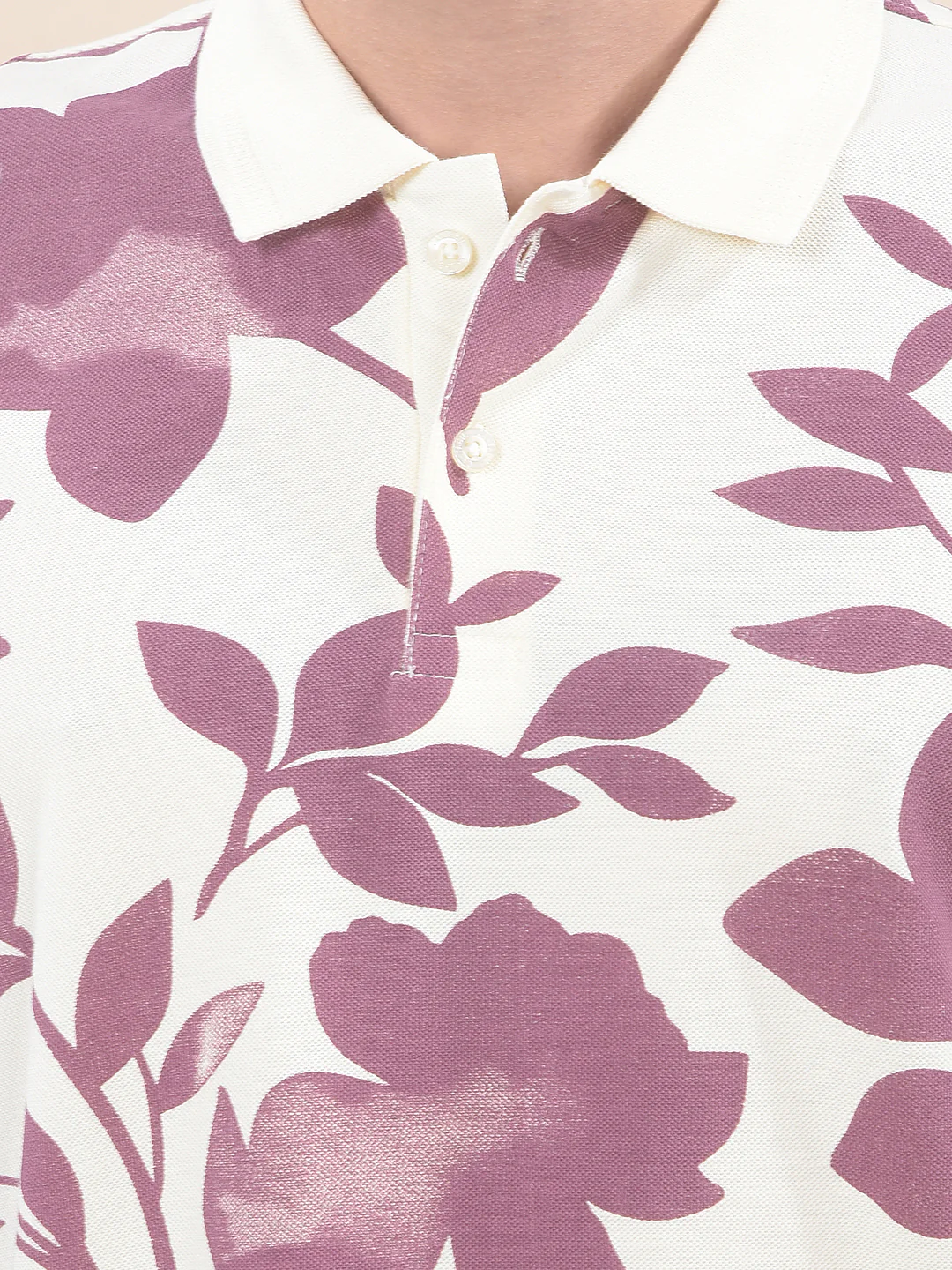 T-Shirt for Men | Breathable & Soft with Color Fastness Regular Fit Polo Neck Poly Cotton Fabric Printed Pattern - Image 8