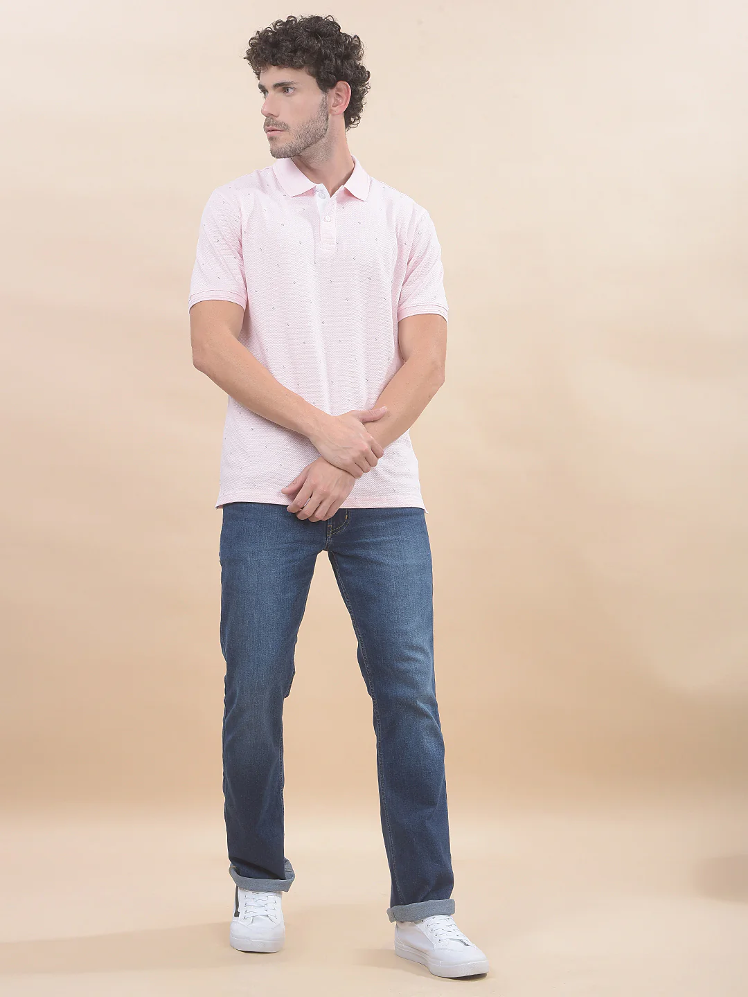 T-Shirt for Men | Breathable & Soft with Color Fastness Regular Fit Polo Neck Poly Cotton Fabric Printed Pattern - Image 7