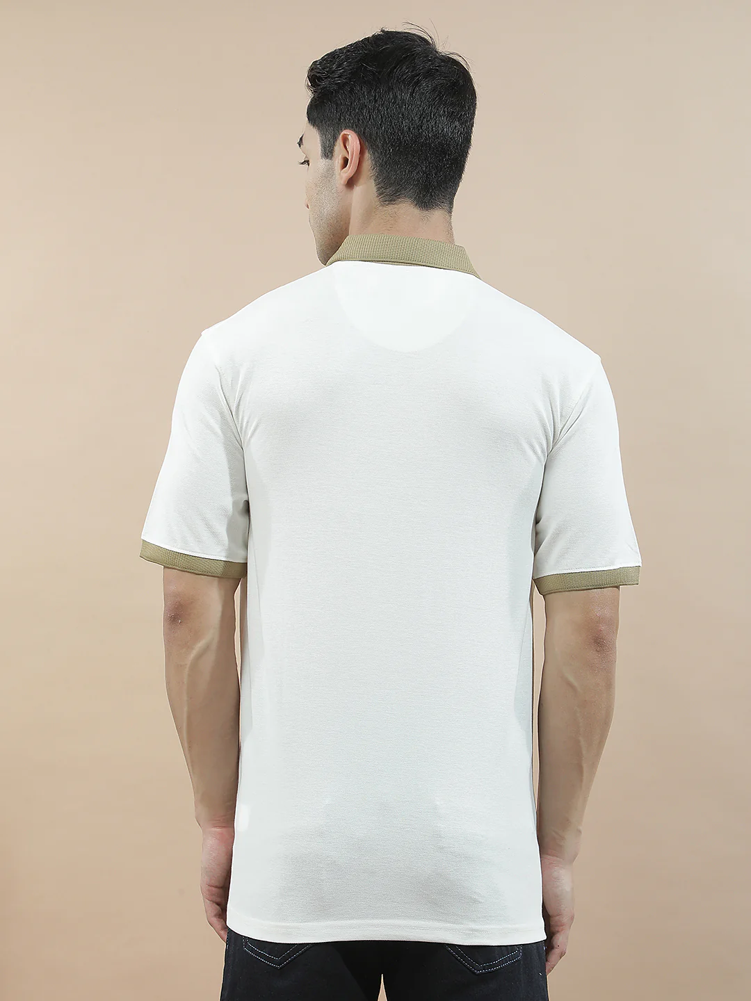 T-Shirt for Men | Breathable & Soft with Color Fastness Regular Fit Polo Neck Poly Cotton Fabric Printed Pattern - Image 6