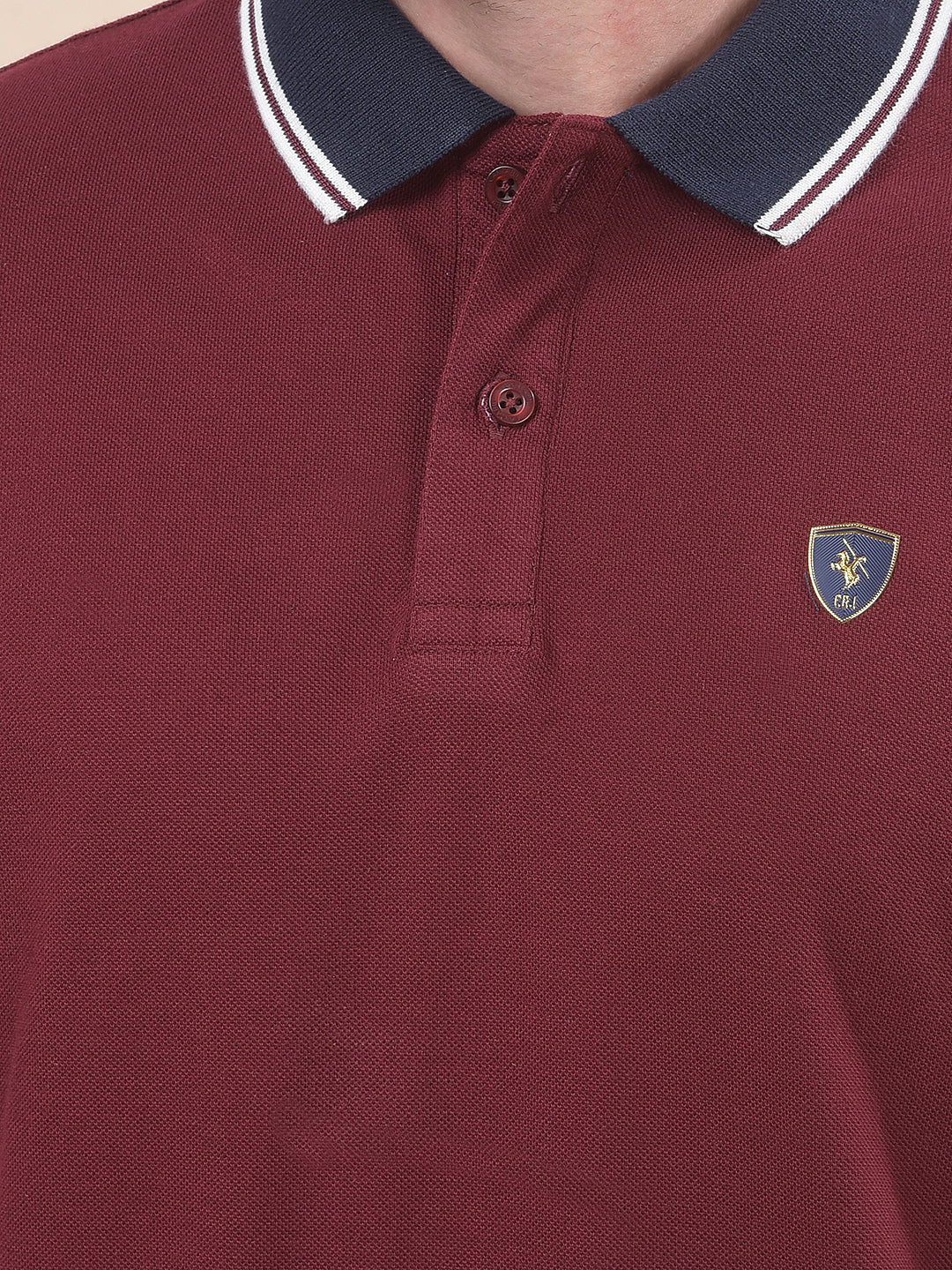 T-Shirt for Men | Breathable & Soft with Color Fastness Regular Fit Polo Neck Poly Cotton Fabric Solid Pattern - Image 6