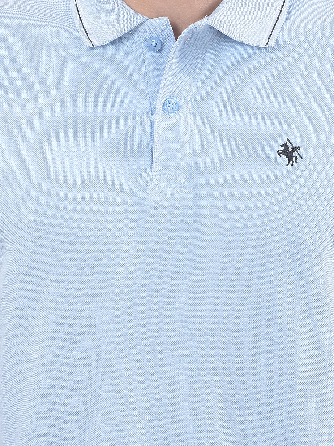 T-Shirt for Men | Breathable & Soft with Color Fastness Regular Fit Polo Neck Poly Cotton Fabric Solid Pattern - Image 6