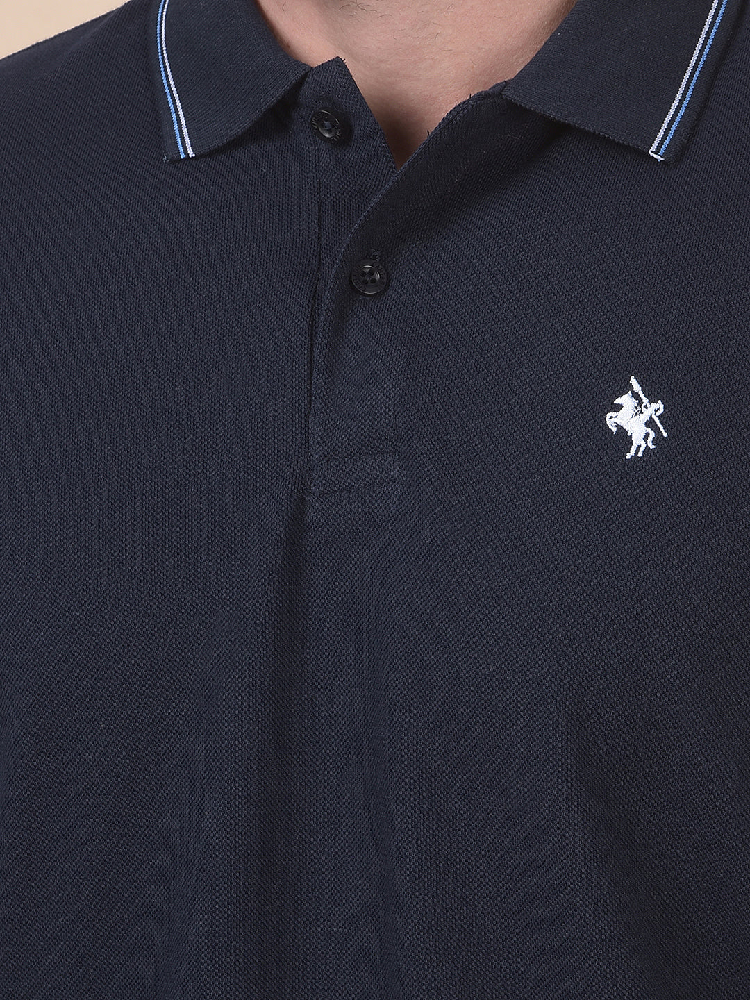 T-Shirt for Men | Breathable & Soft with Color Fastness Regular Fit Polo Neck Poly Cotton Fabric Solid Pattern - Image 8
