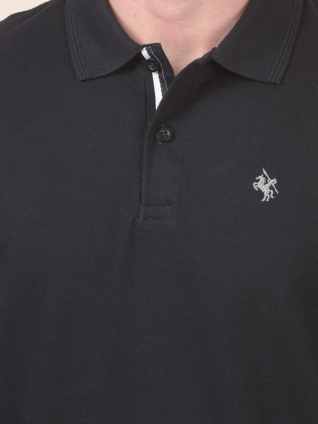 T-Shirt for Men | Breathable & Soft with Color Fastness Regular Fit Polo Neck Poly Cotton Fabric Solid Pattern - Image 6