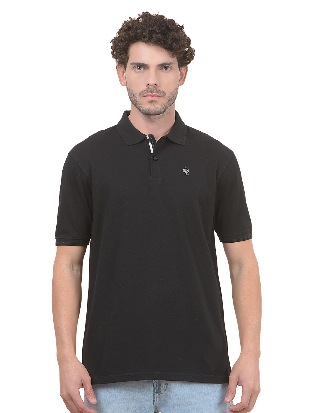 T-Shirt for Men | Breathable & Soft with Color Fastness Regular Fit Polo Neck Poly Cotton Fabric Solid Pattern - Image 9