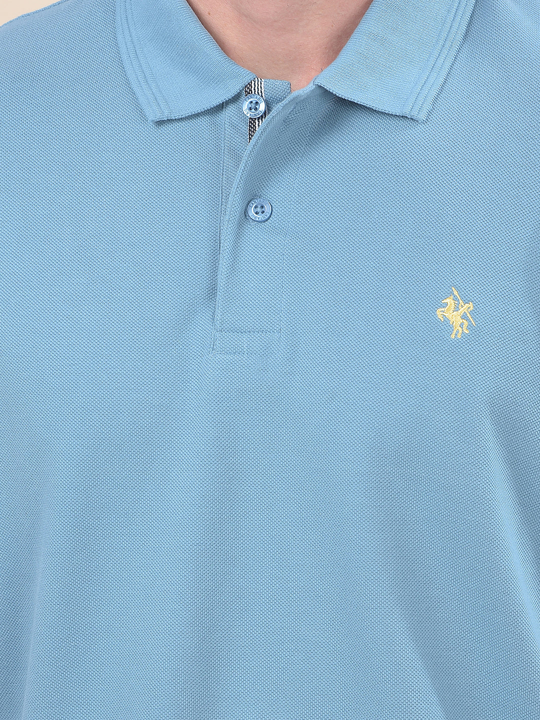 T-Shirt for Men | Breathable & Soft with Color Fastness Regular Fit Polo Neck Poly Cotton Fabric Solid Pattern - Image 6