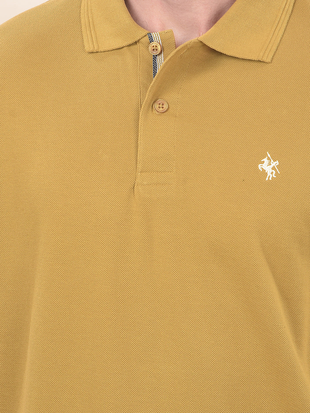 T-Shirt for Men | Breathable & Soft with Color Fastness Regular Fit Polo Neck Poly Cotton Fabric Solid Pattern - Image 6