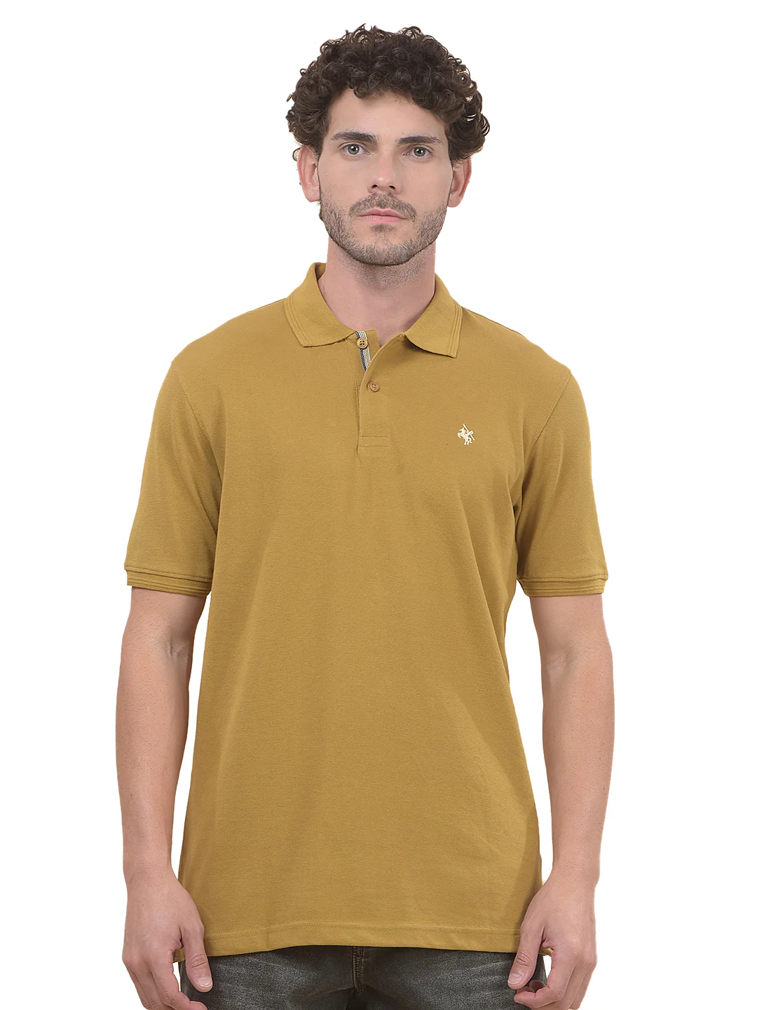 T-Shirt for Men | Breathable & Soft with Color Fastness Regular Fit Polo Neck Poly Cotton Fabric Solid Pattern - Image 9