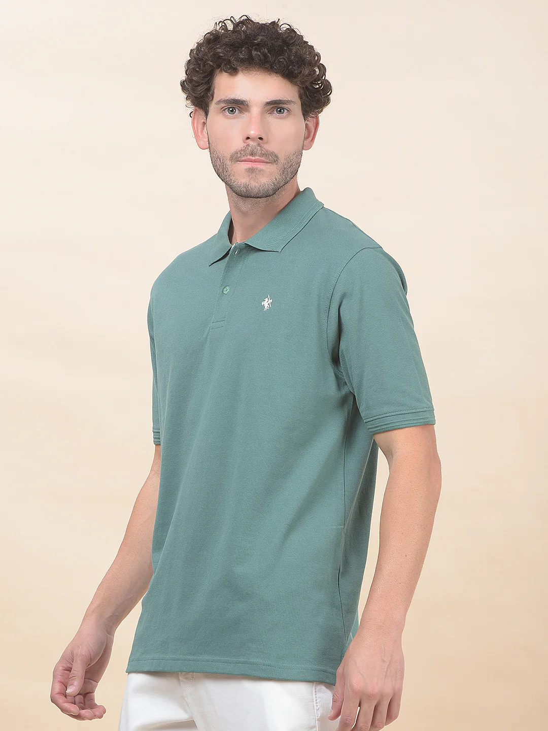 T-Shirt for Men | Breathable & Soft with Color Fastness Regular Fit Polo Neck Poly Cotton Fabric Solid Pattern - Image 6