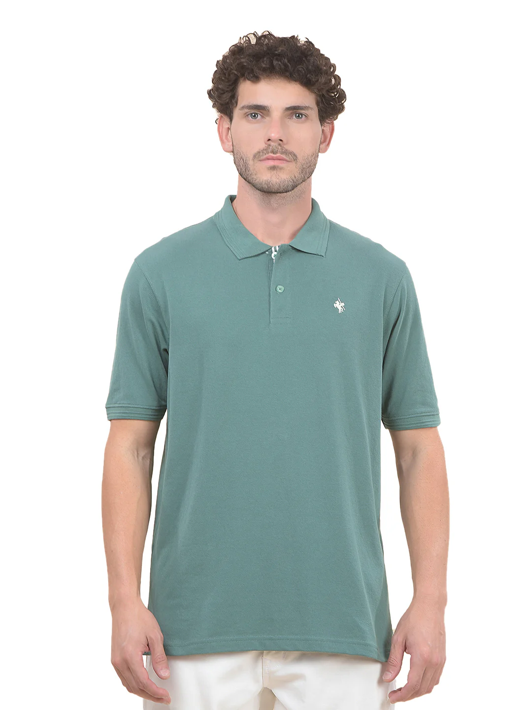 T-Shirt for Men | Breathable & Soft with Color Fastness Regular Fit Polo Neck Poly Cotton Fabric Solid Pattern - Image 8