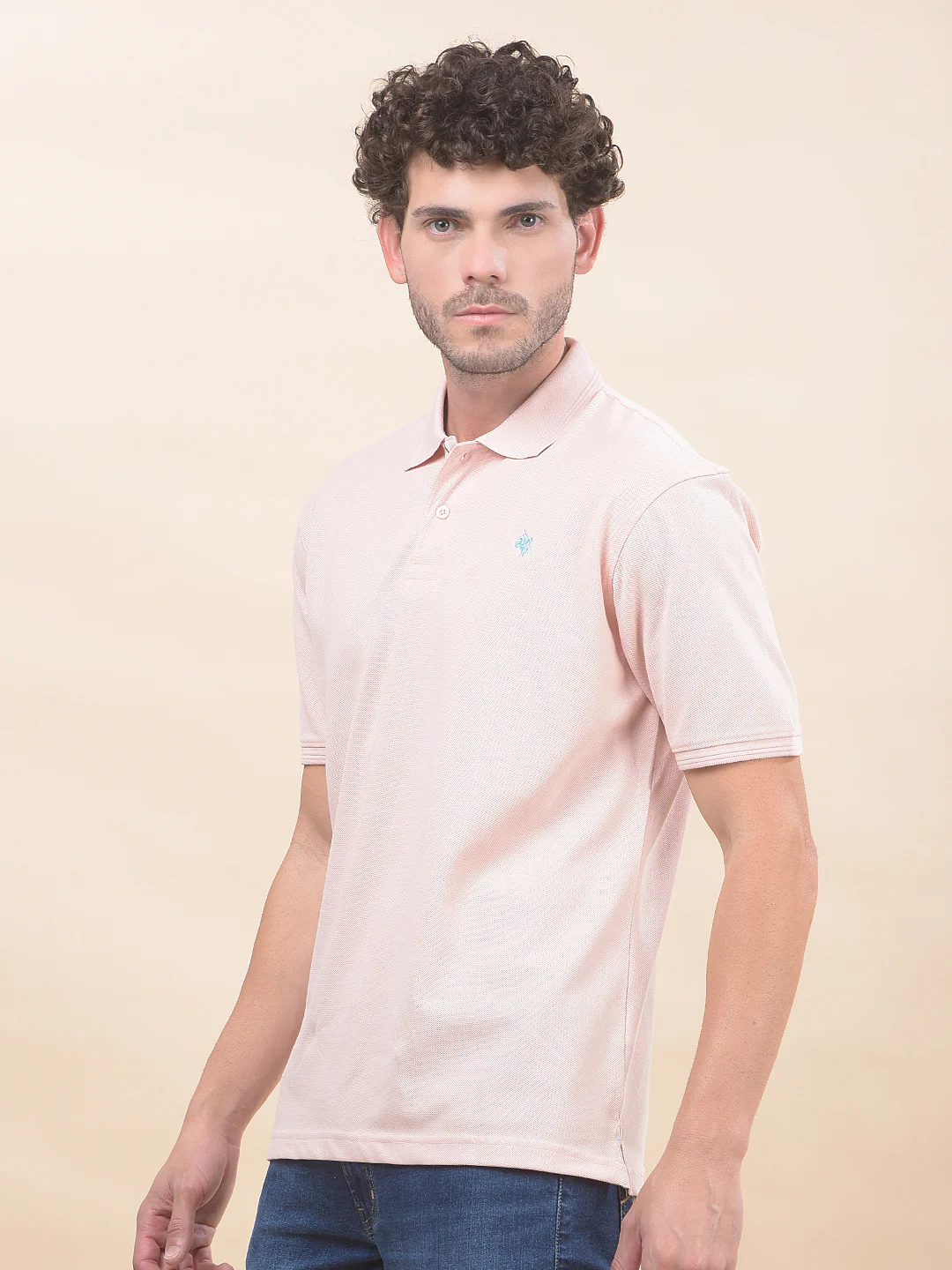 T-Shirt for Men | Breathable & Soft with Color Fastness Regular Fit Polo Neck Poly Cotton Fabric Solid Pattern - Image 6