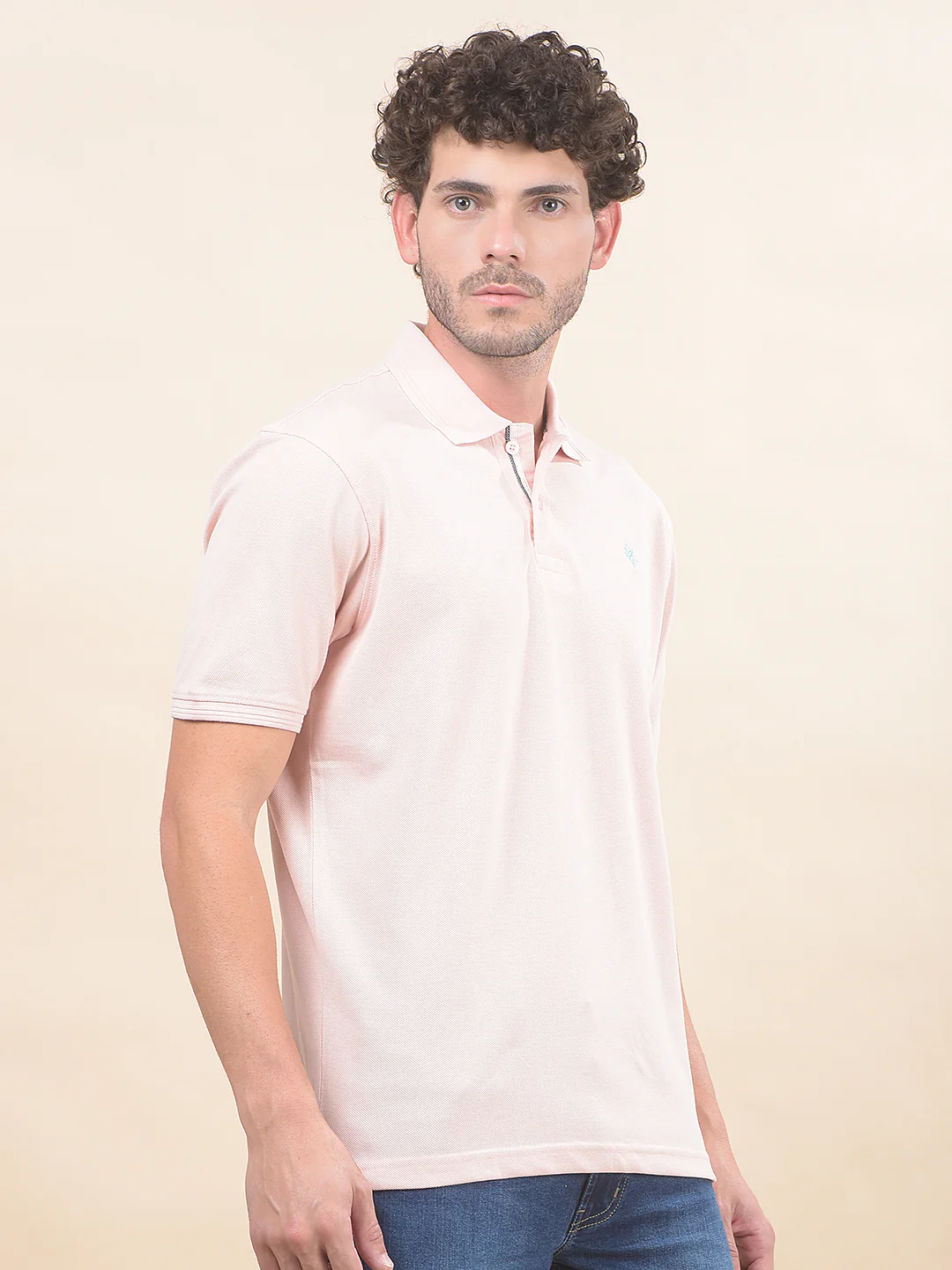 T-Shirt for Men | Breathable & Soft with Color Fastness Regular Fit Polo Neck Poly Cotton Fabric Solid Pattern - Image 8