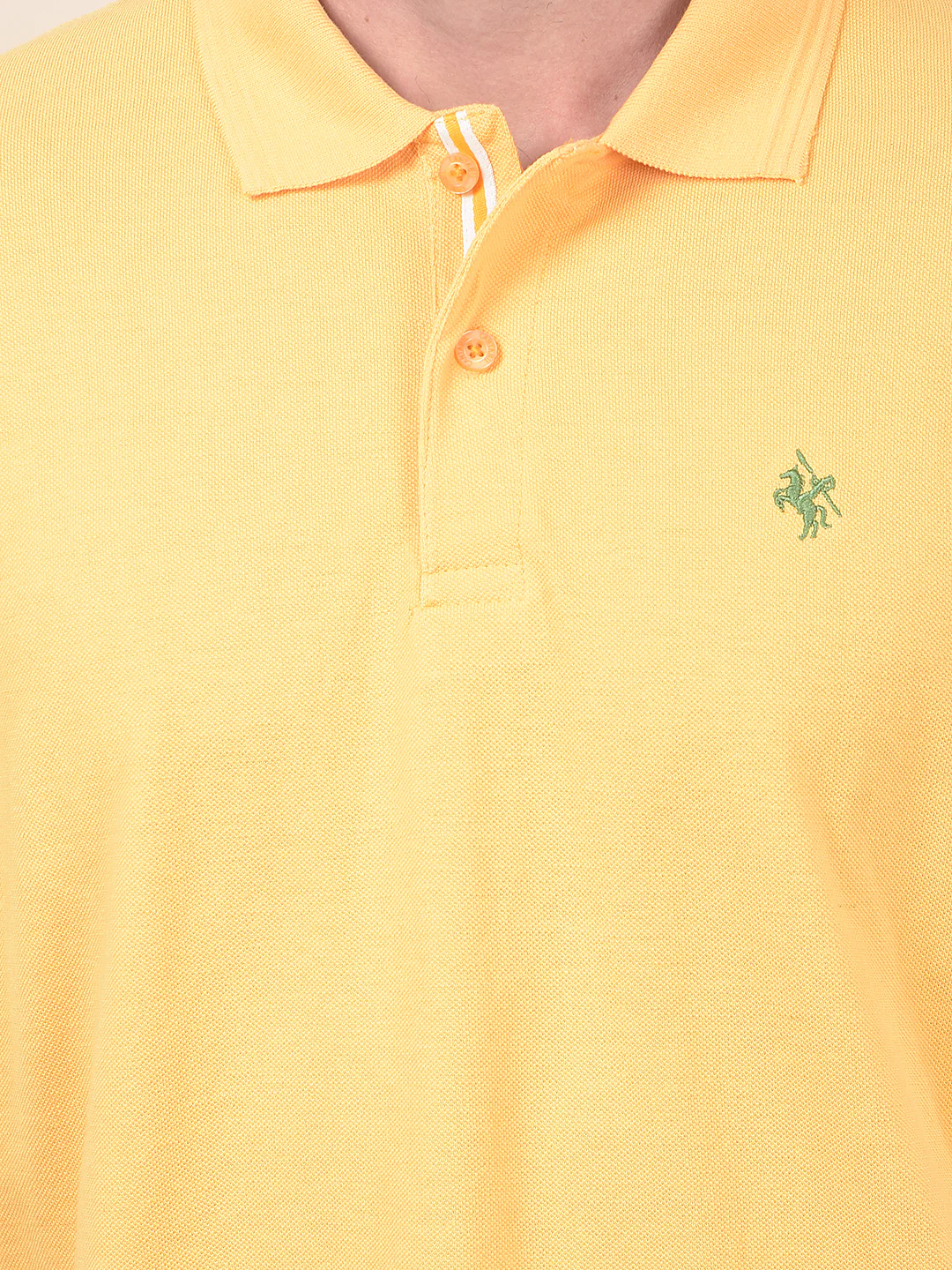 T-Shirt for Men | Breathable & Soft with Color Fastness Regular Fit Polo Neck Poly Cotton Fabric Solid Pattern - Image 7