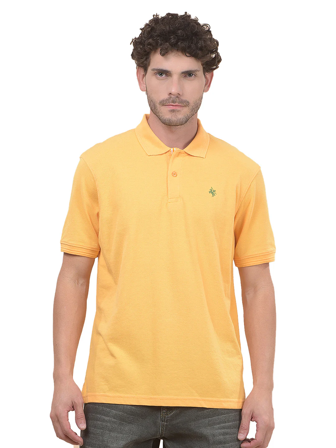 T-Shirt for Men | Breathable & Soft with Color Fastness Regular Fit Polo Neck Poly Cotton Fabric Solid Pattern - Image 9